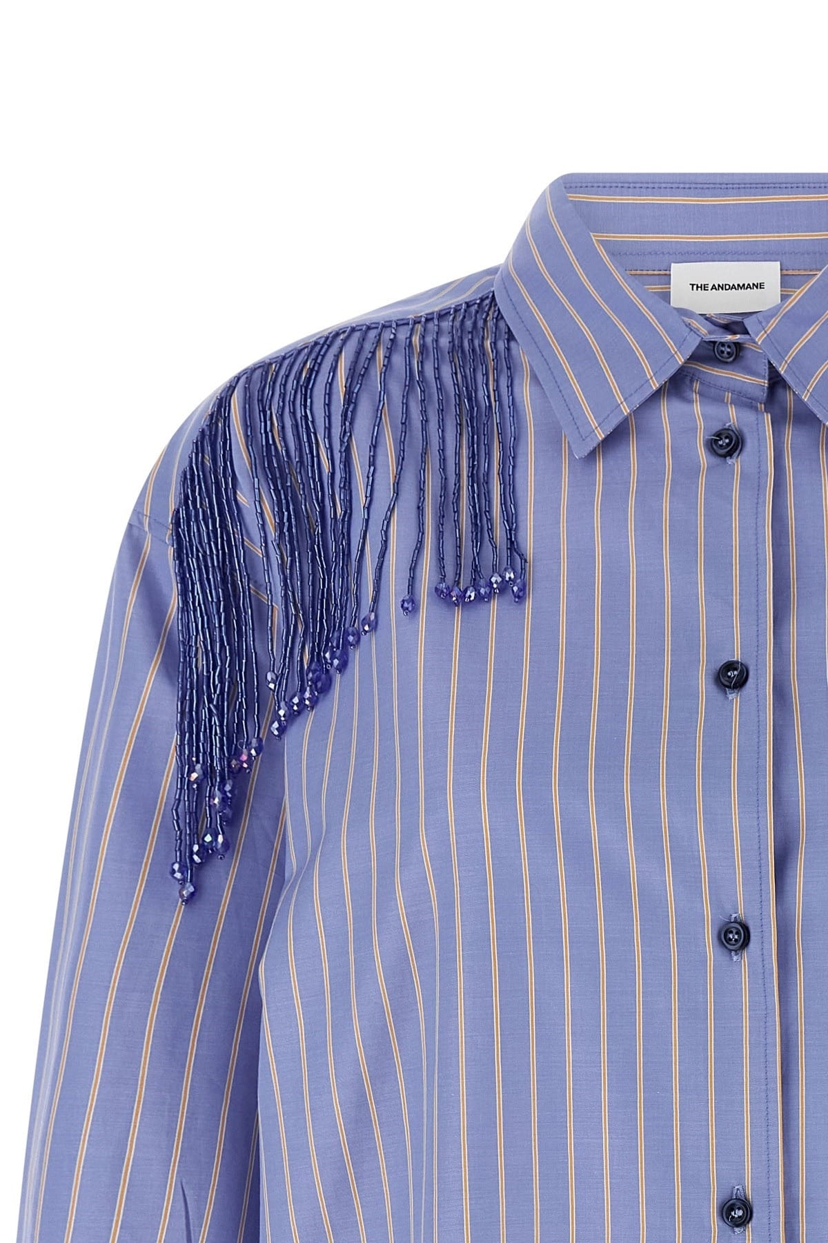 The Andamane The Andamane Miley Beaded Fringe Shirt