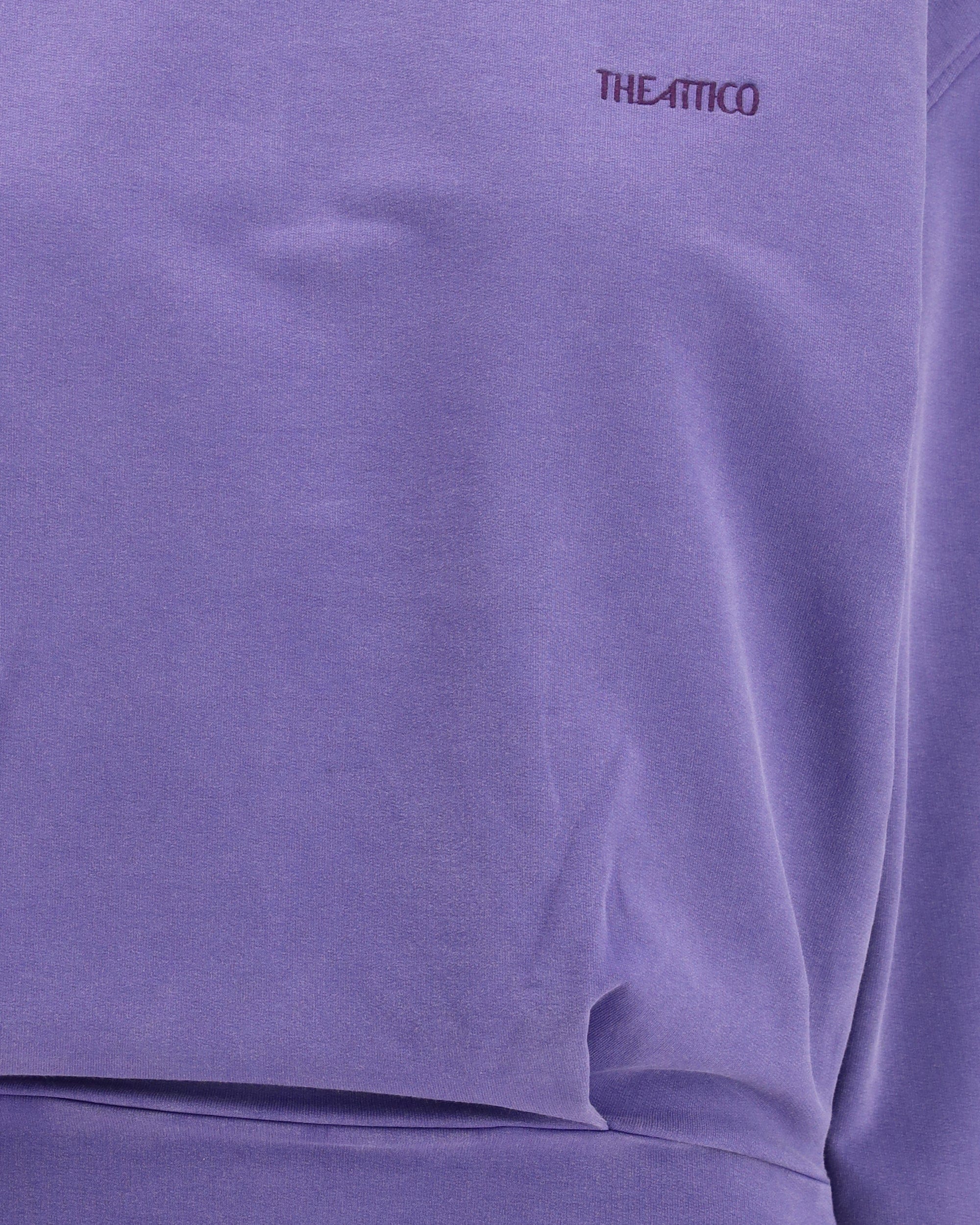 The Attico American Fleece Crewneck Mini Dress