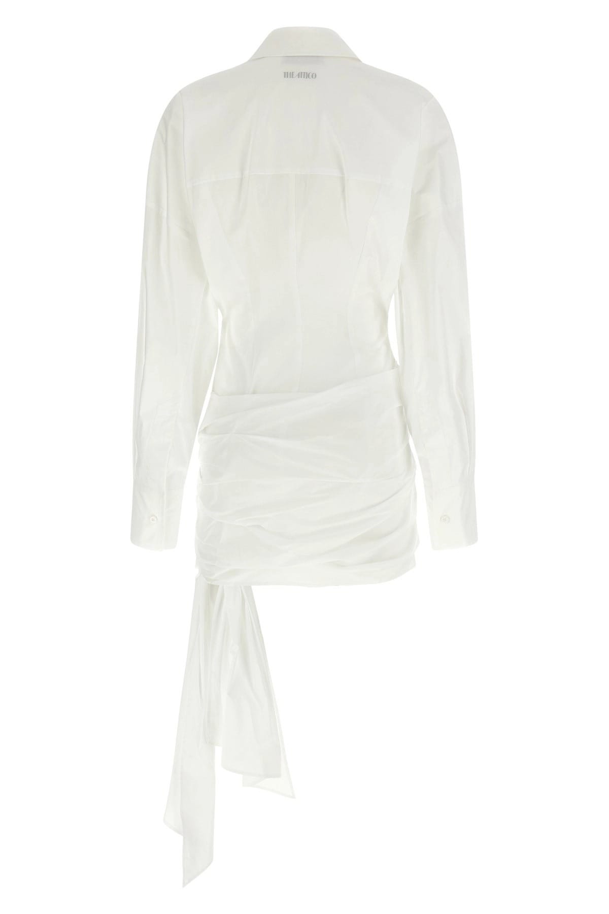 The Attico The Attico Asymmetrical Chemisier Mini Dress