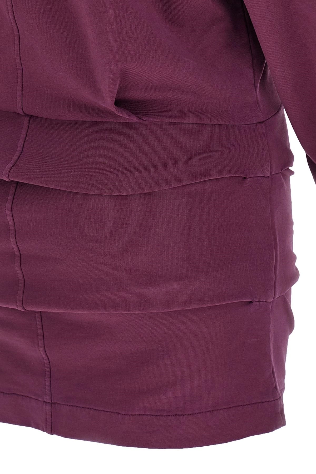 The Attico The Attico Bordeaux Draped Mini Dress