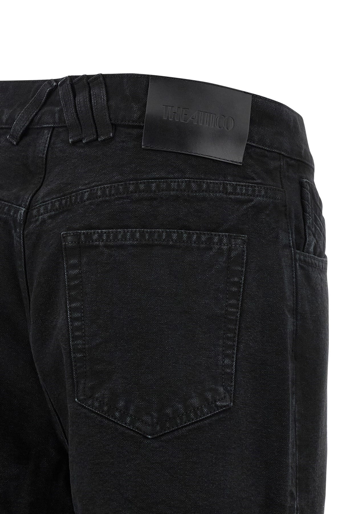The Attico The Attico Cut-Out Wide-Leg Jeans