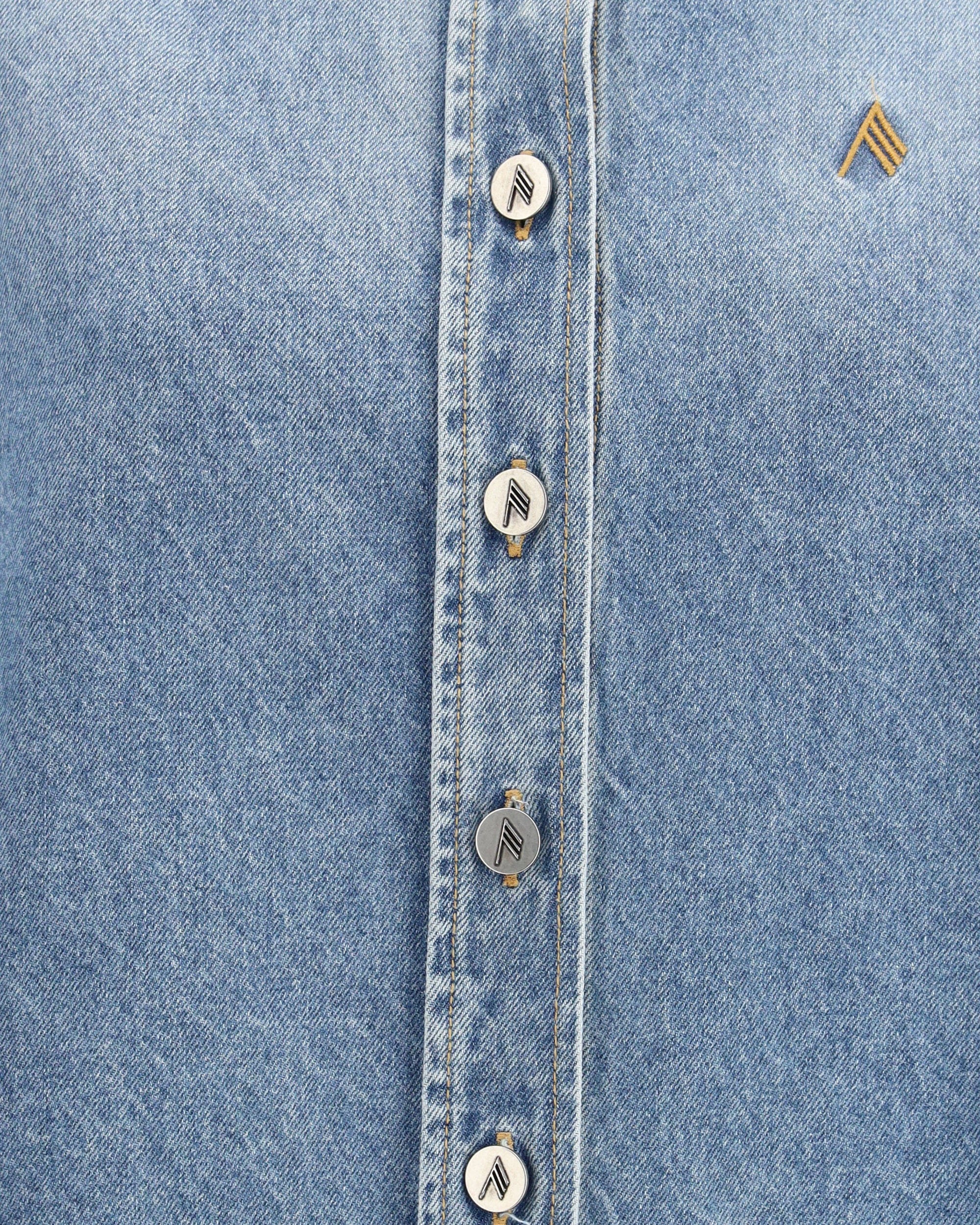 The Attico Denim Shirt Long Sleeved
