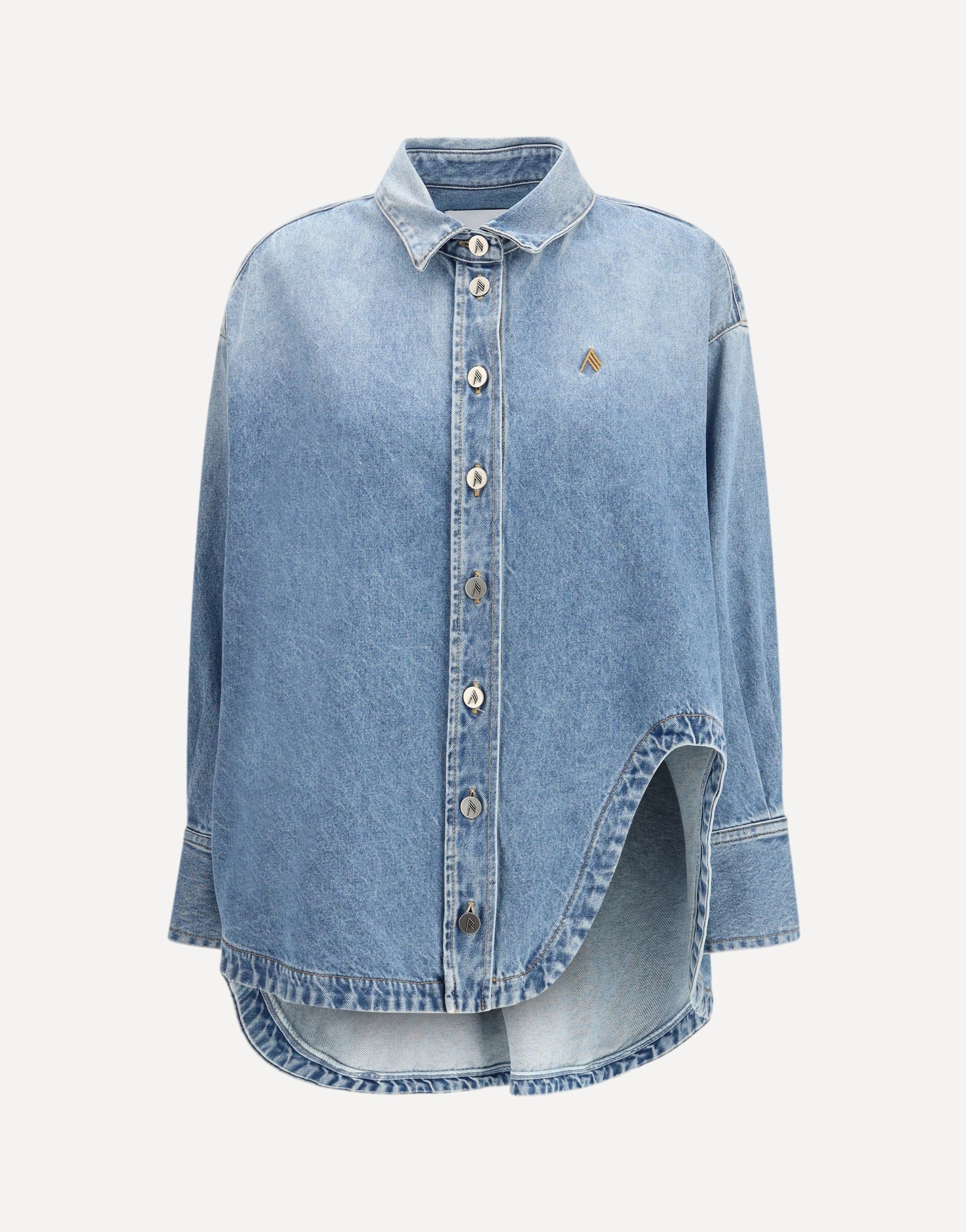 The Attico Denim Shirt Long Sleeved