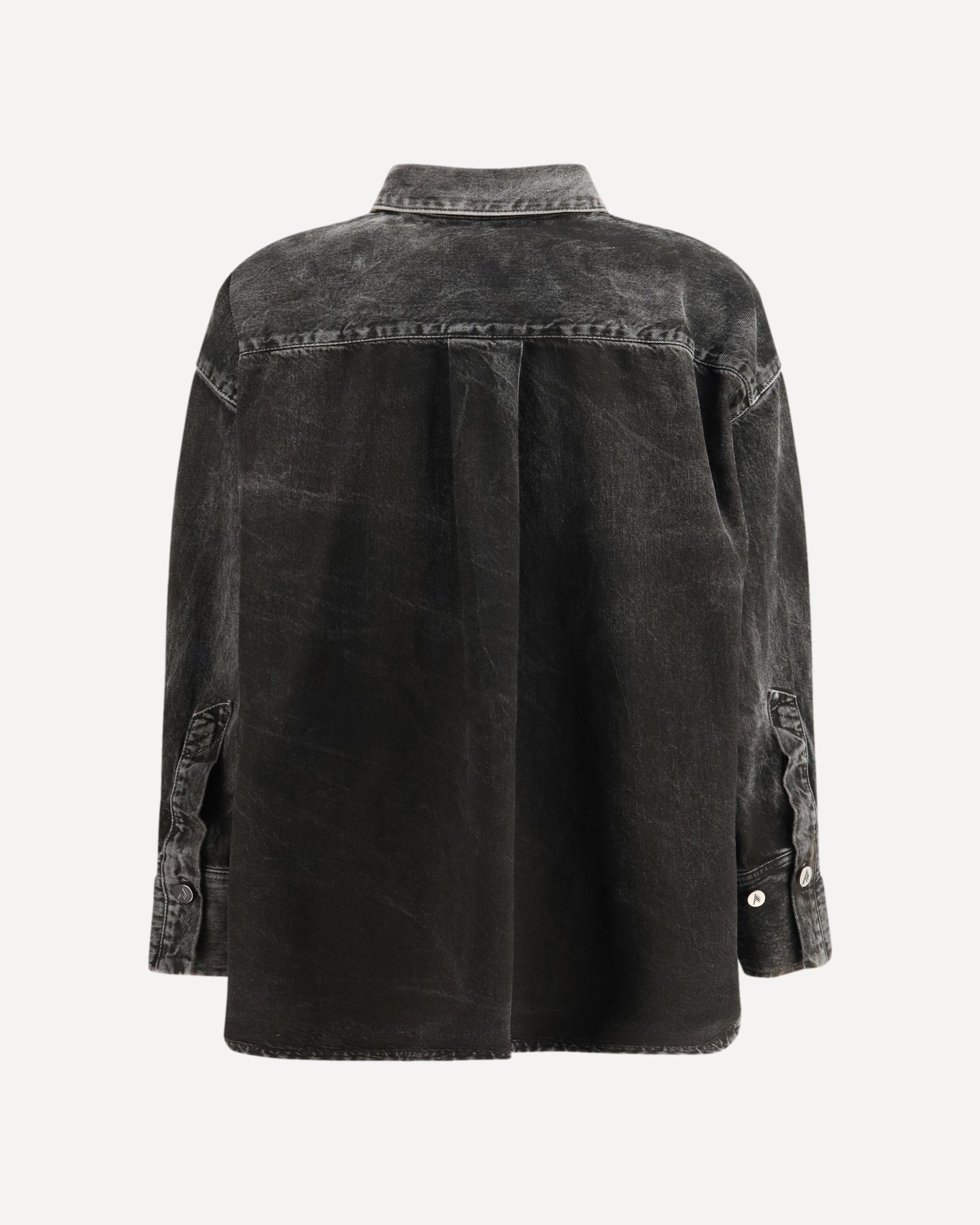 The Attico Denim Shirt With Embroidered Detail