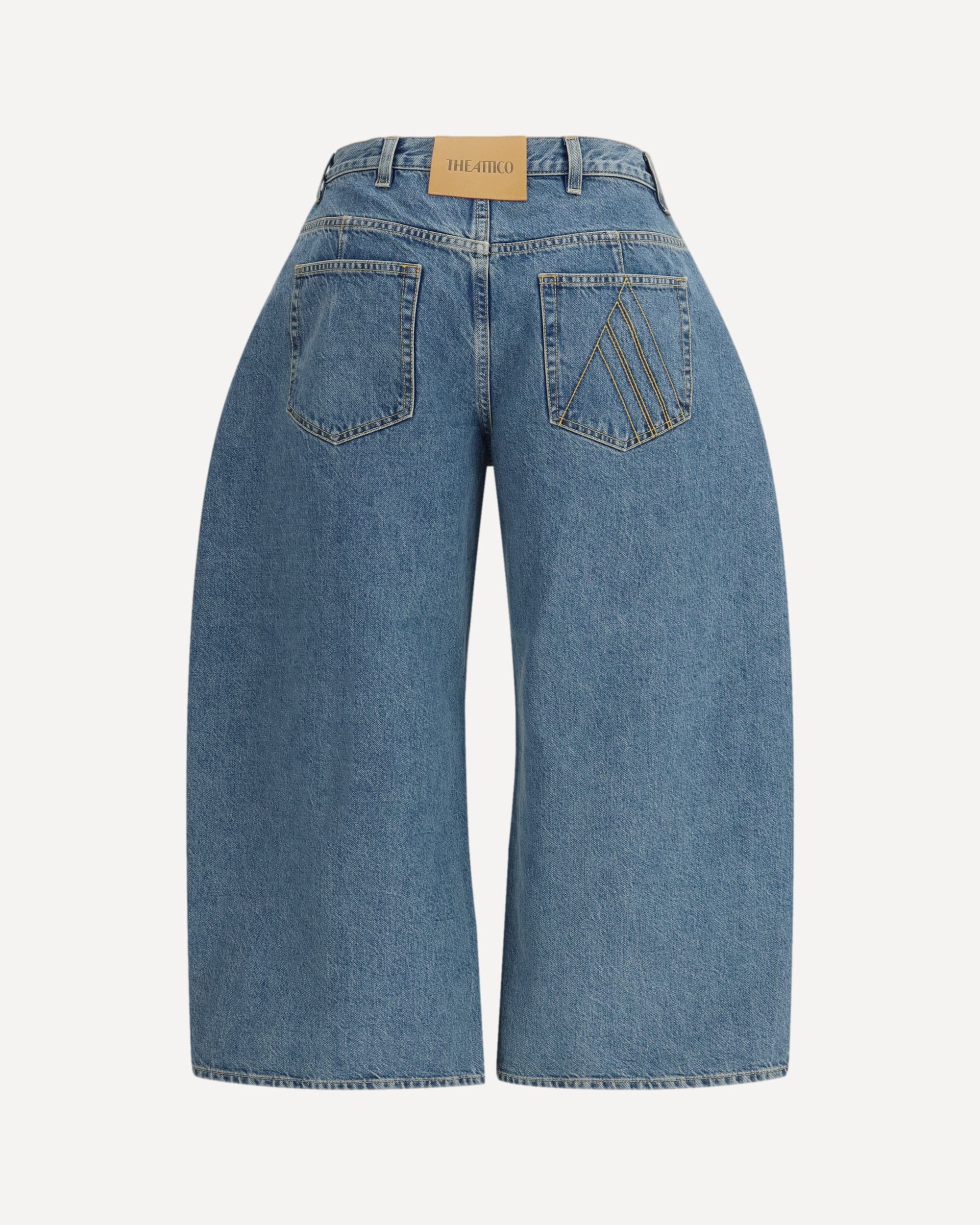 The Attico Denim Wide-Leg Jeans