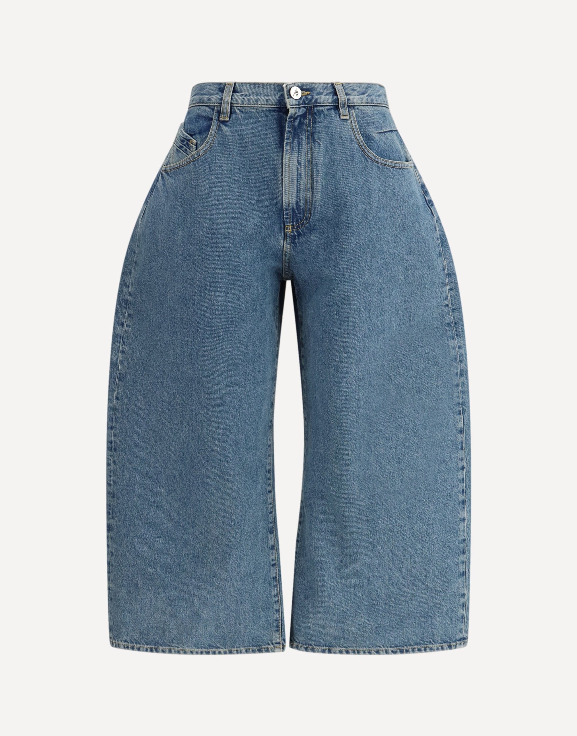 The Attico Denim Wide-Leg Jeans
