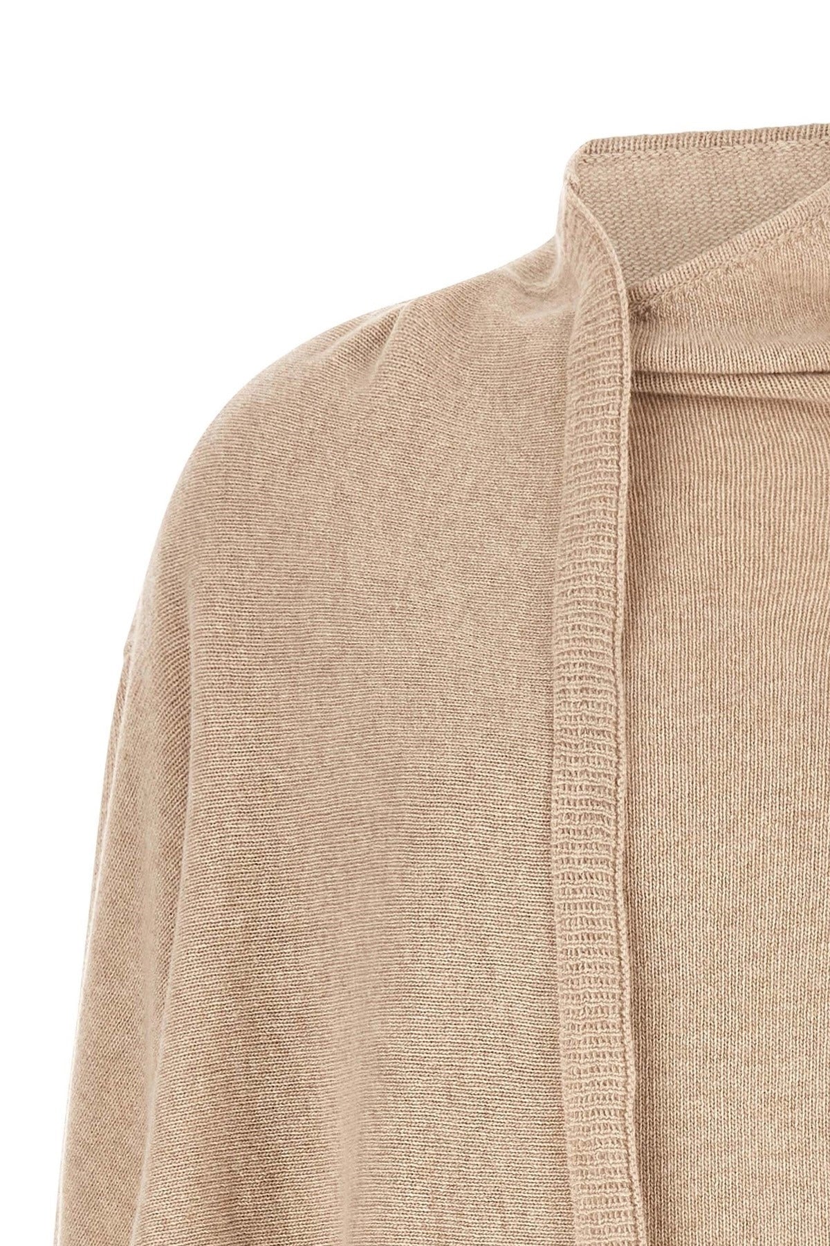 Maglione drappeggiato con sciarpa The Attico