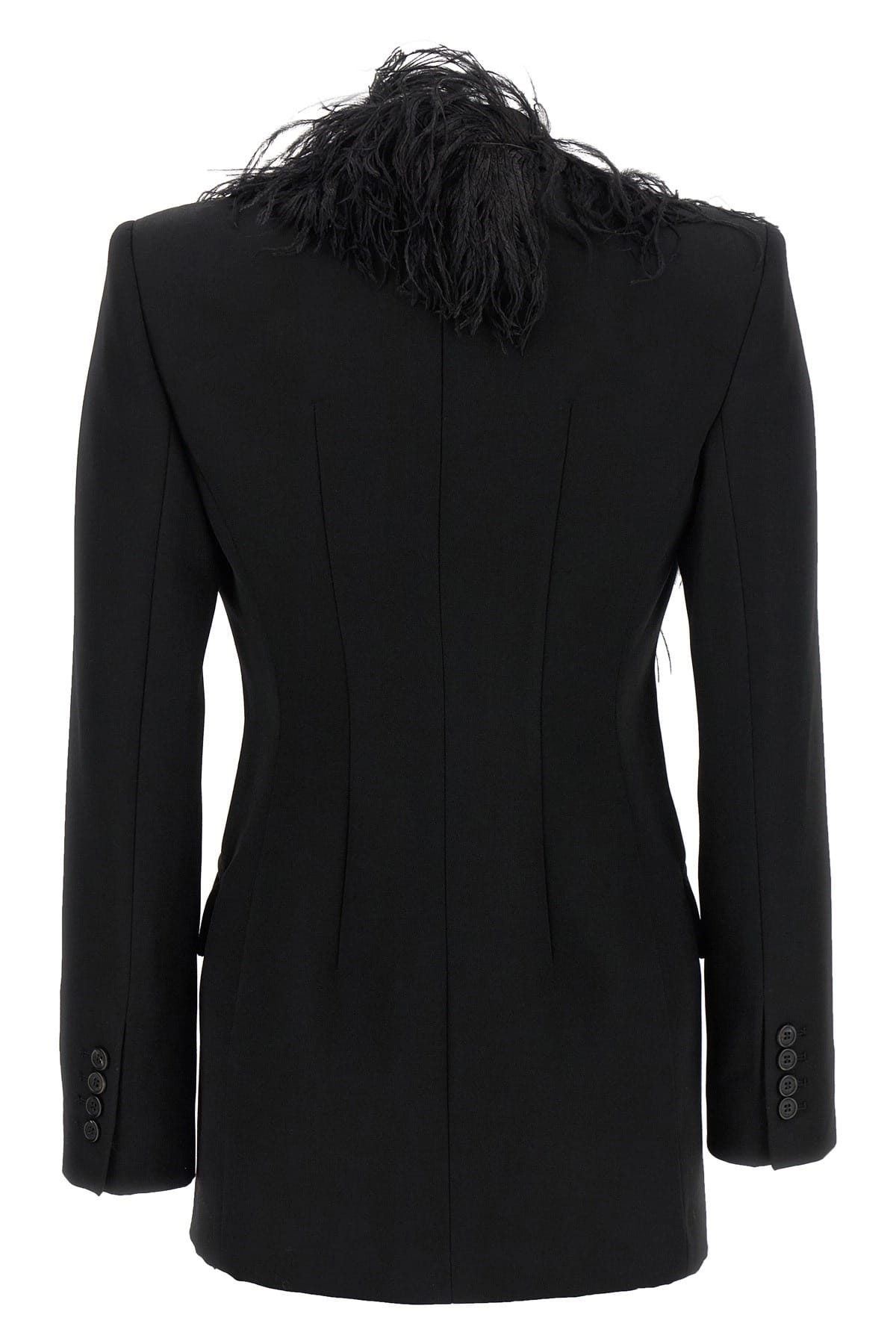 The Attico The Attico Feather Detail Blazer