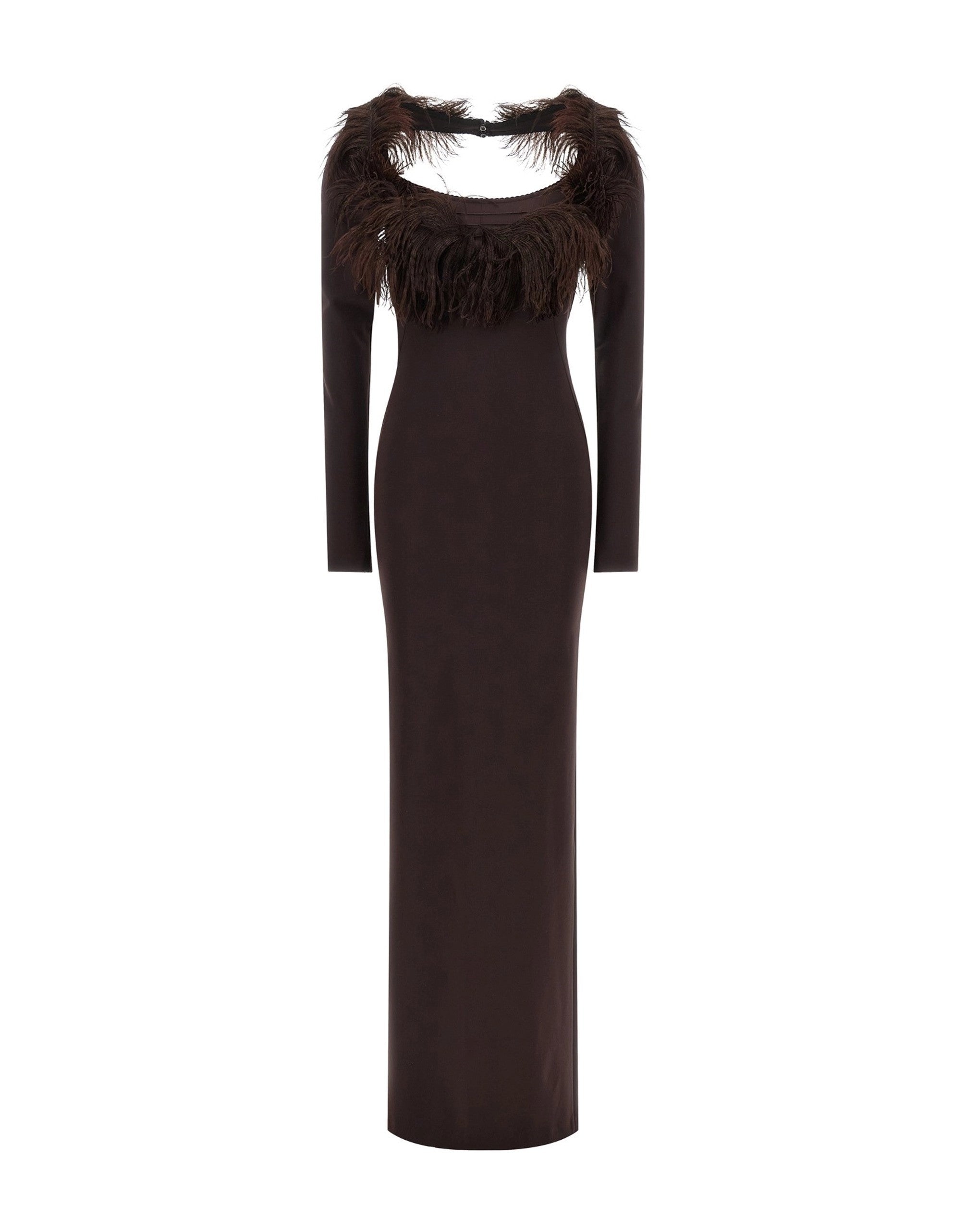 The Attico Feather Maxi Dress
