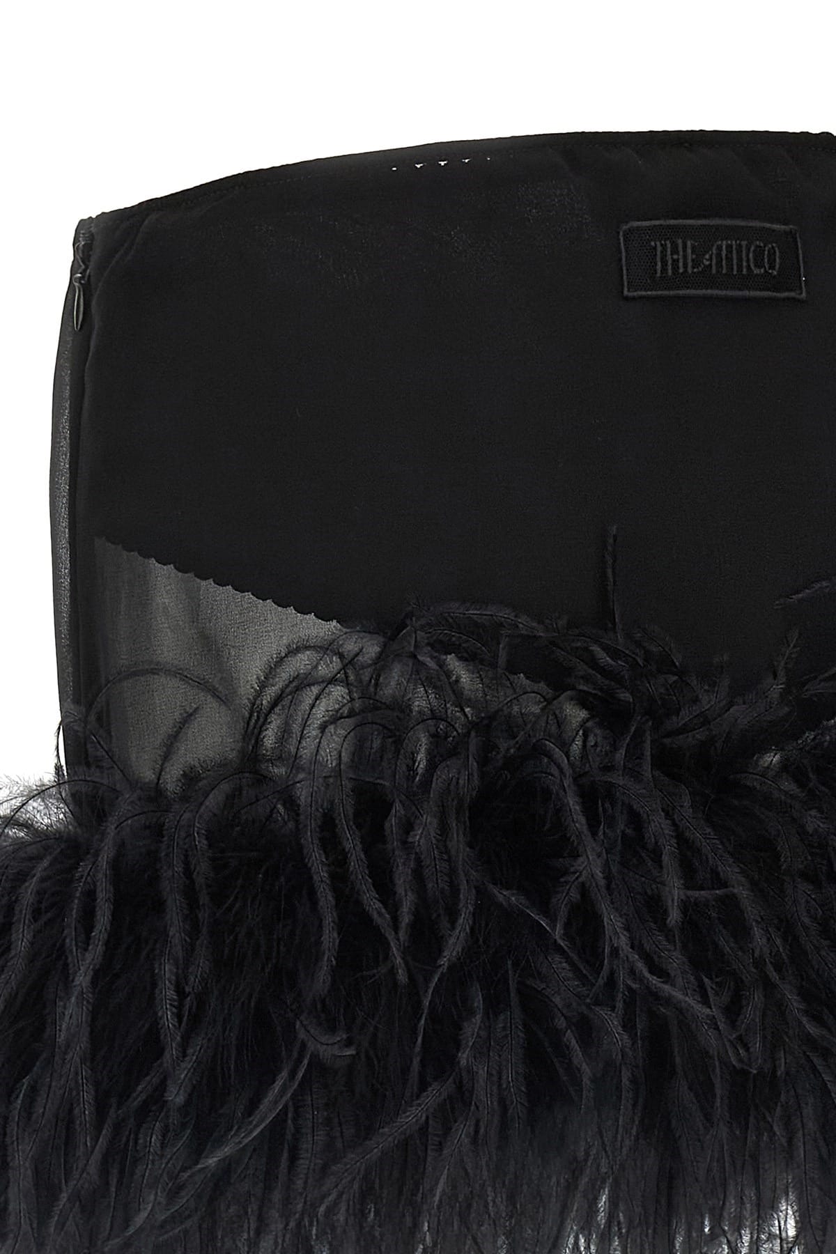 The Attico The Attico Feather Mini Skirt