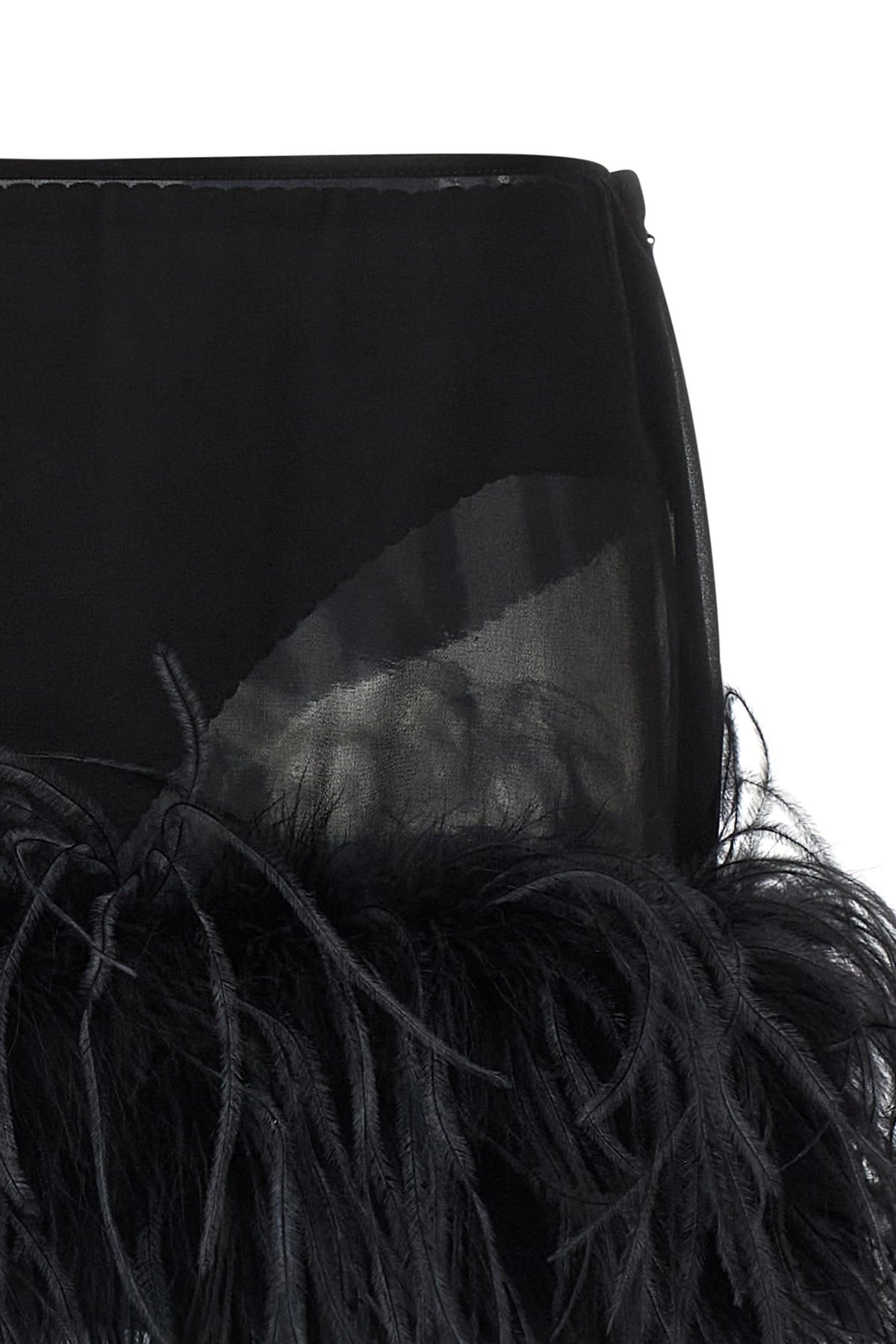 The Attico The Attico Feather Mini Skirt