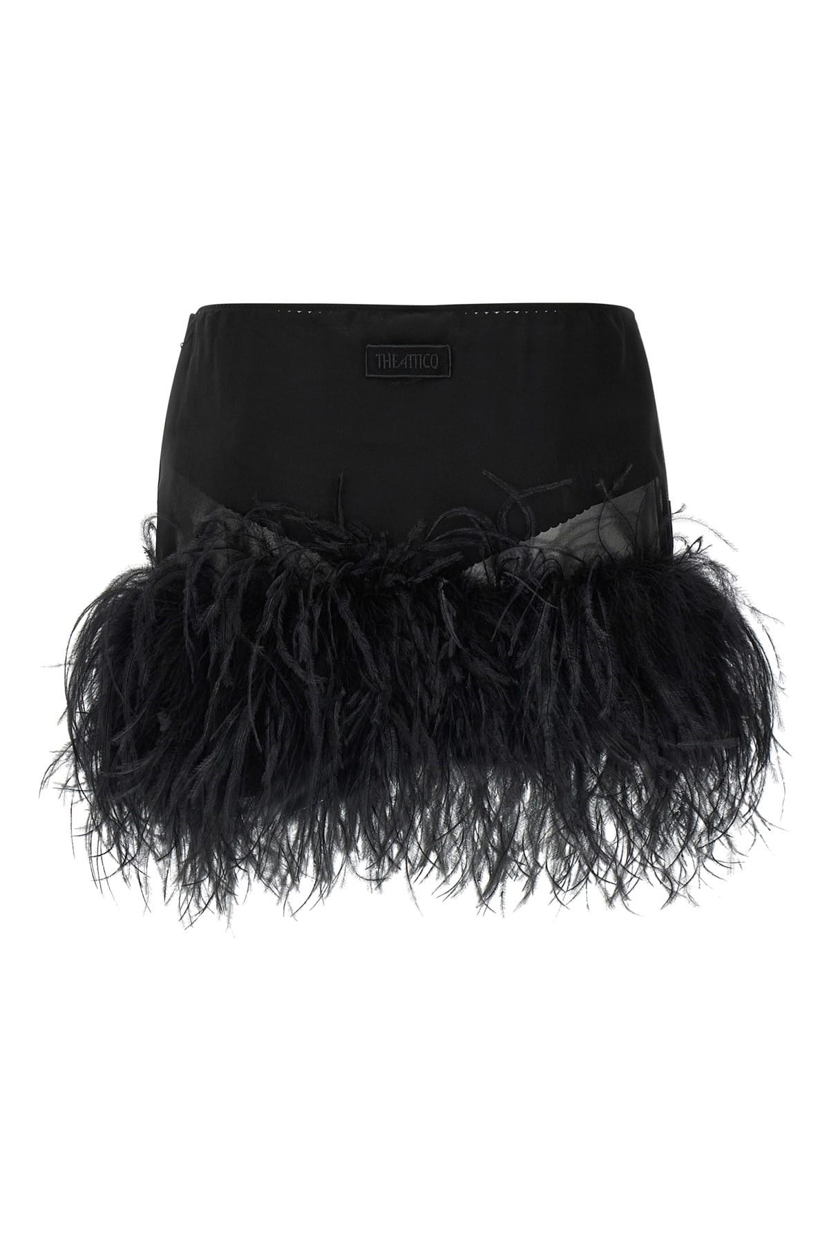 The Attico The Attico Feather Mini Skirt
