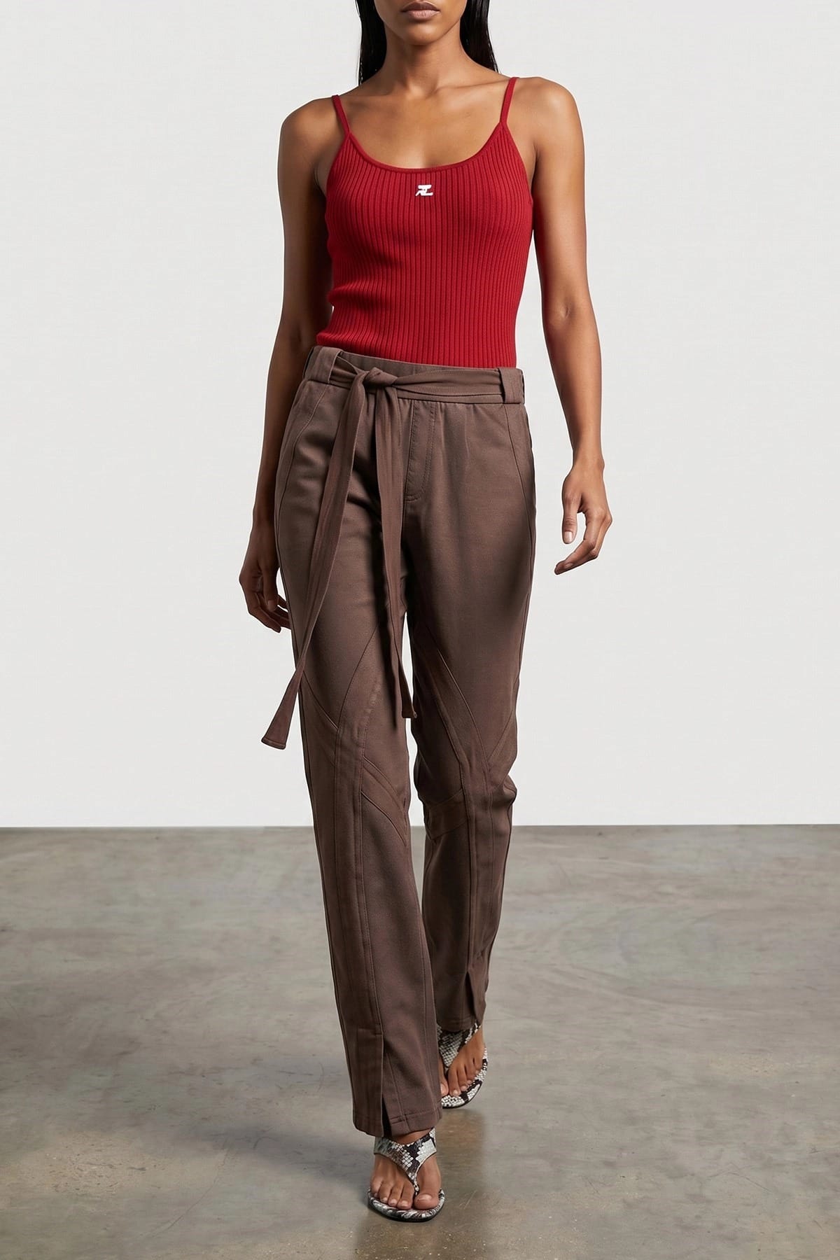 The Attico The Attico Front Split Pants