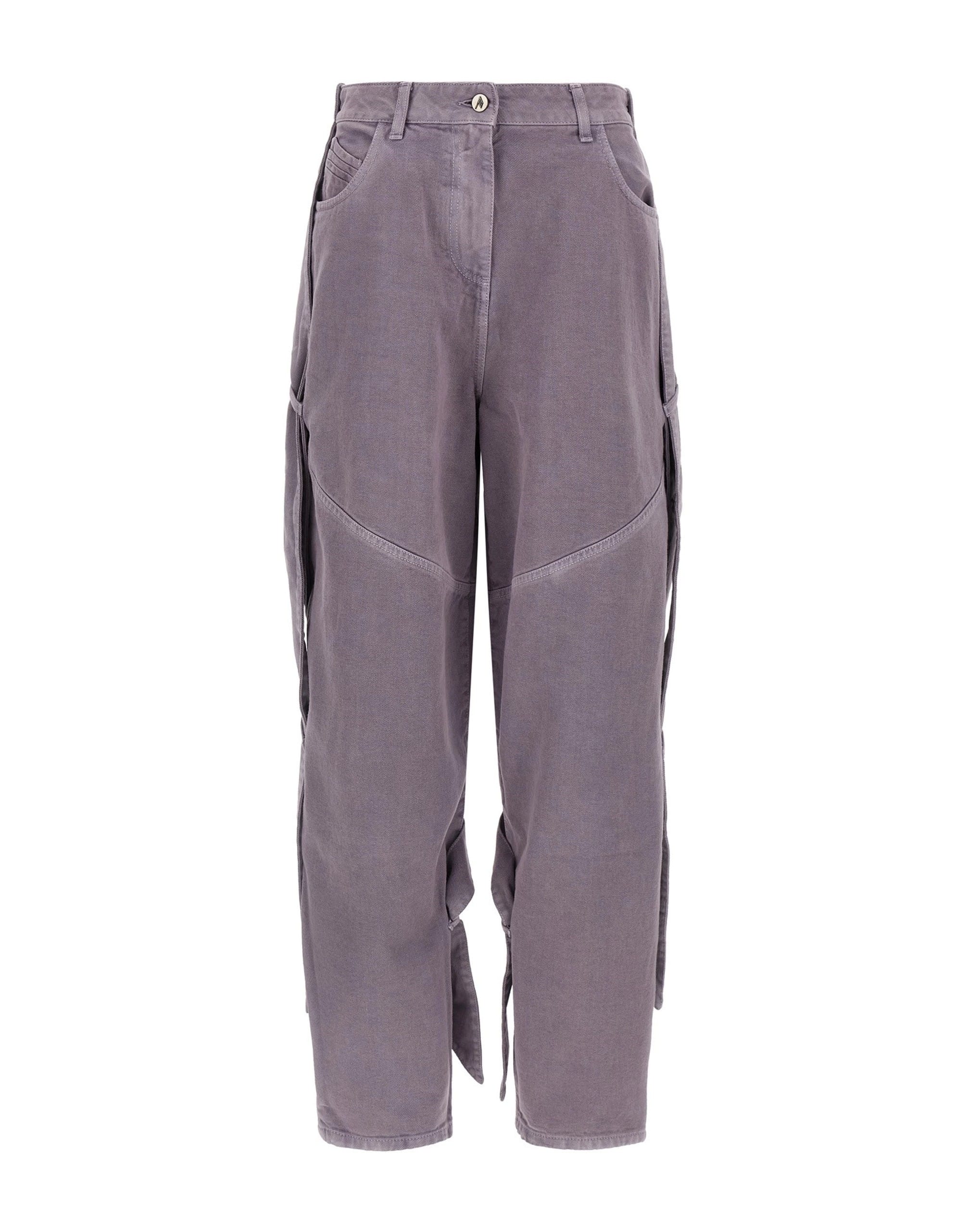 The Attico Garment-Dyed Wide Tapered Jeans
