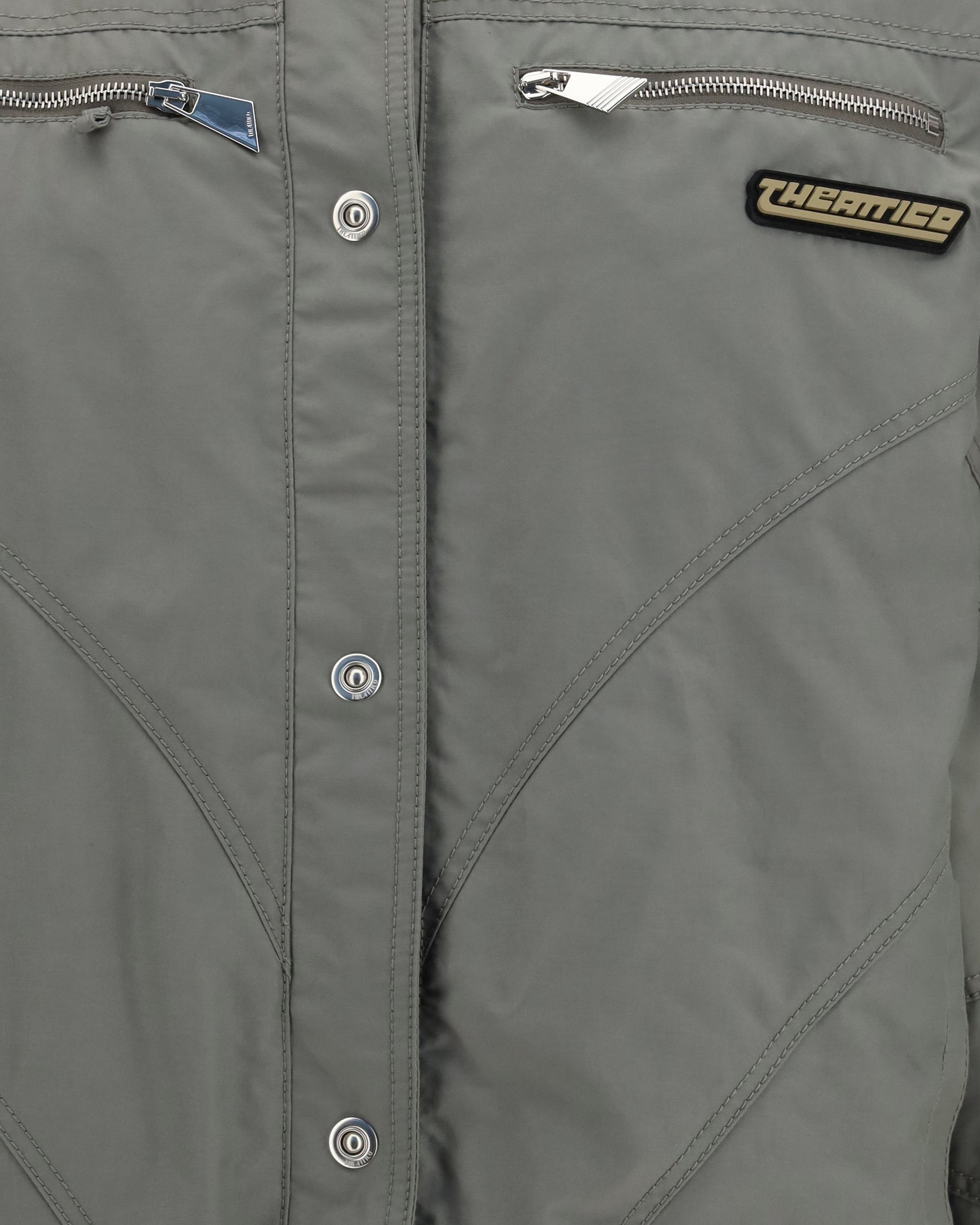 The Attico High-Neck Bomber With Zips