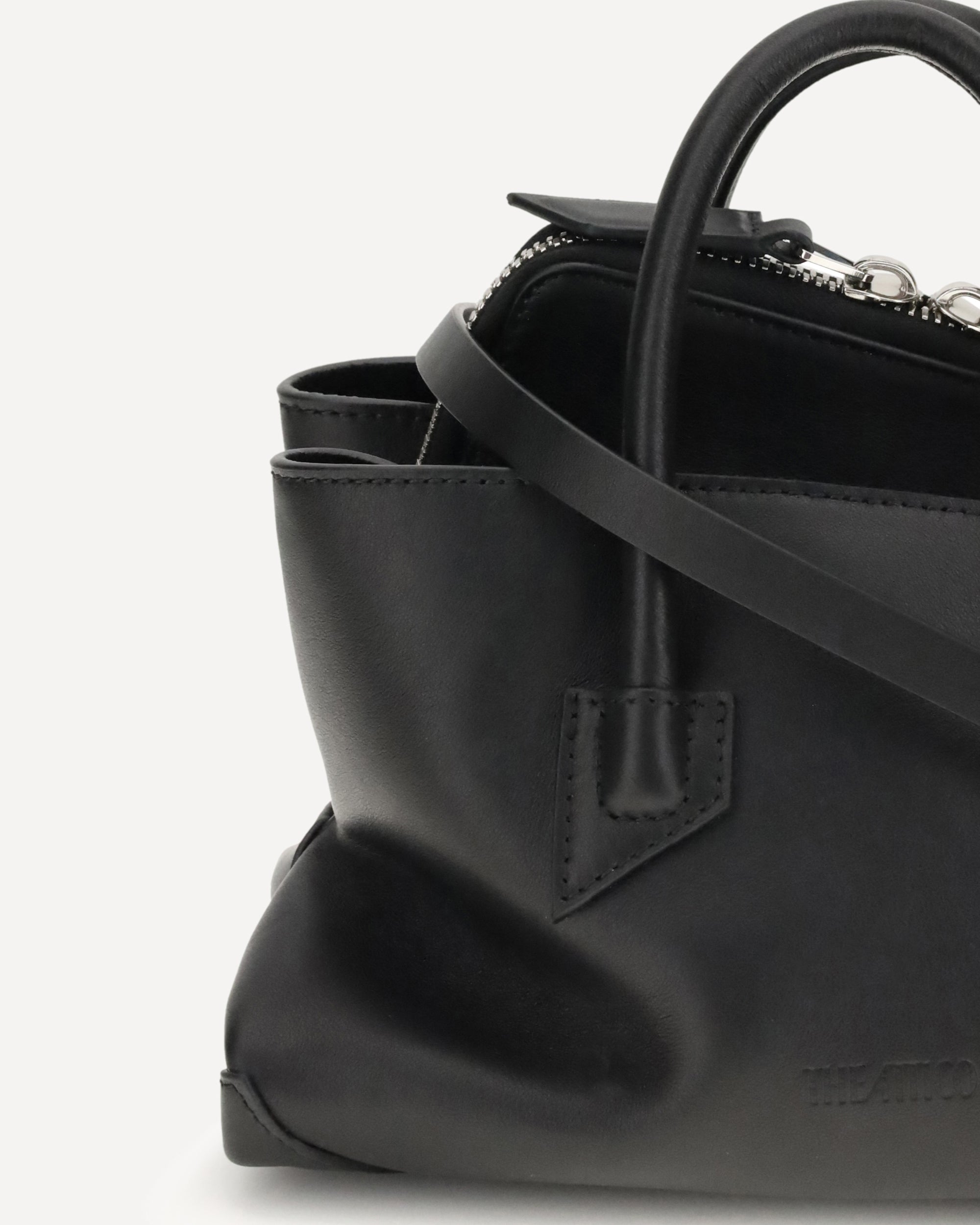 The Attico La Passeggiata Mini Leather Handbag