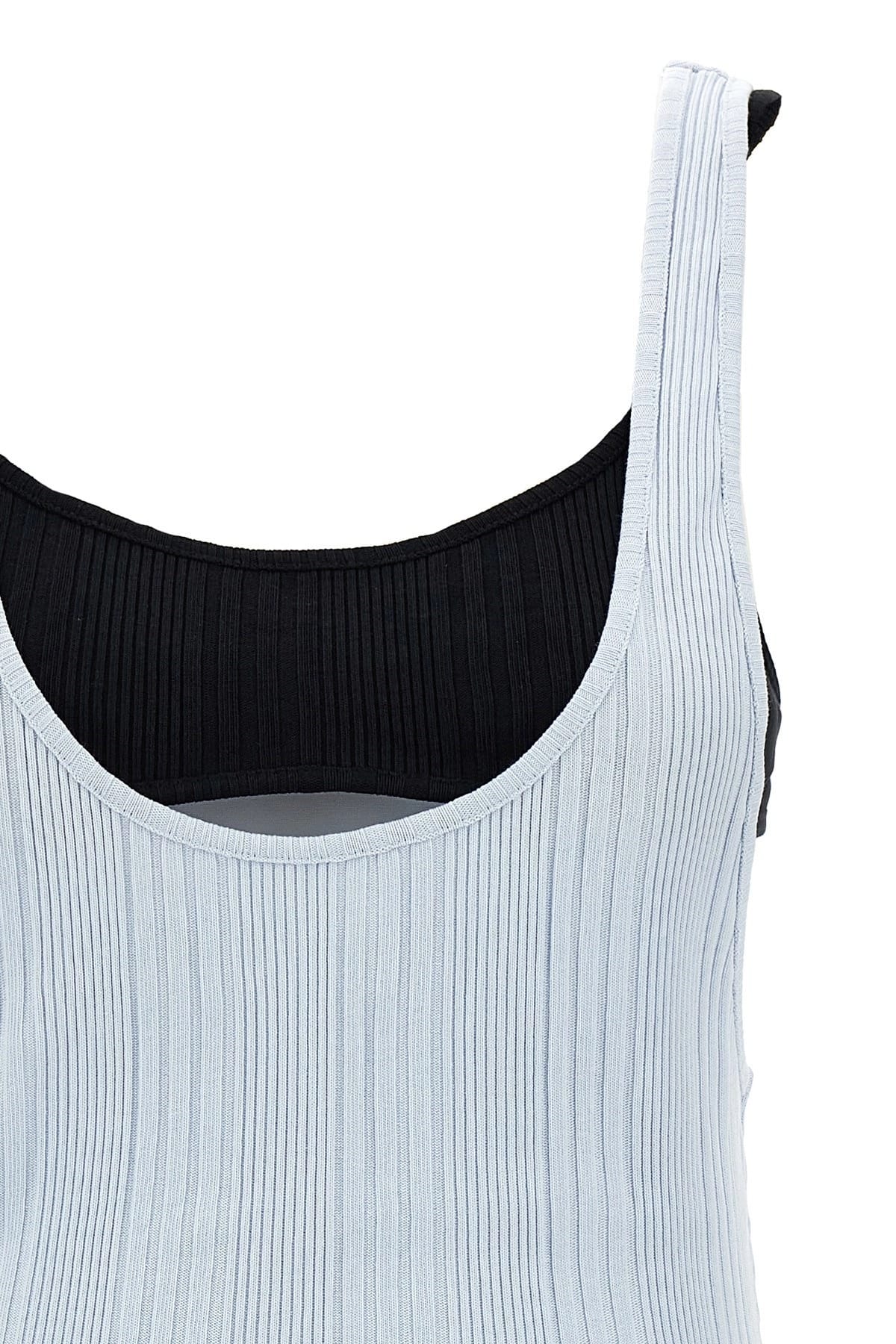 The Attico The Attico Logo Ribbed Top
