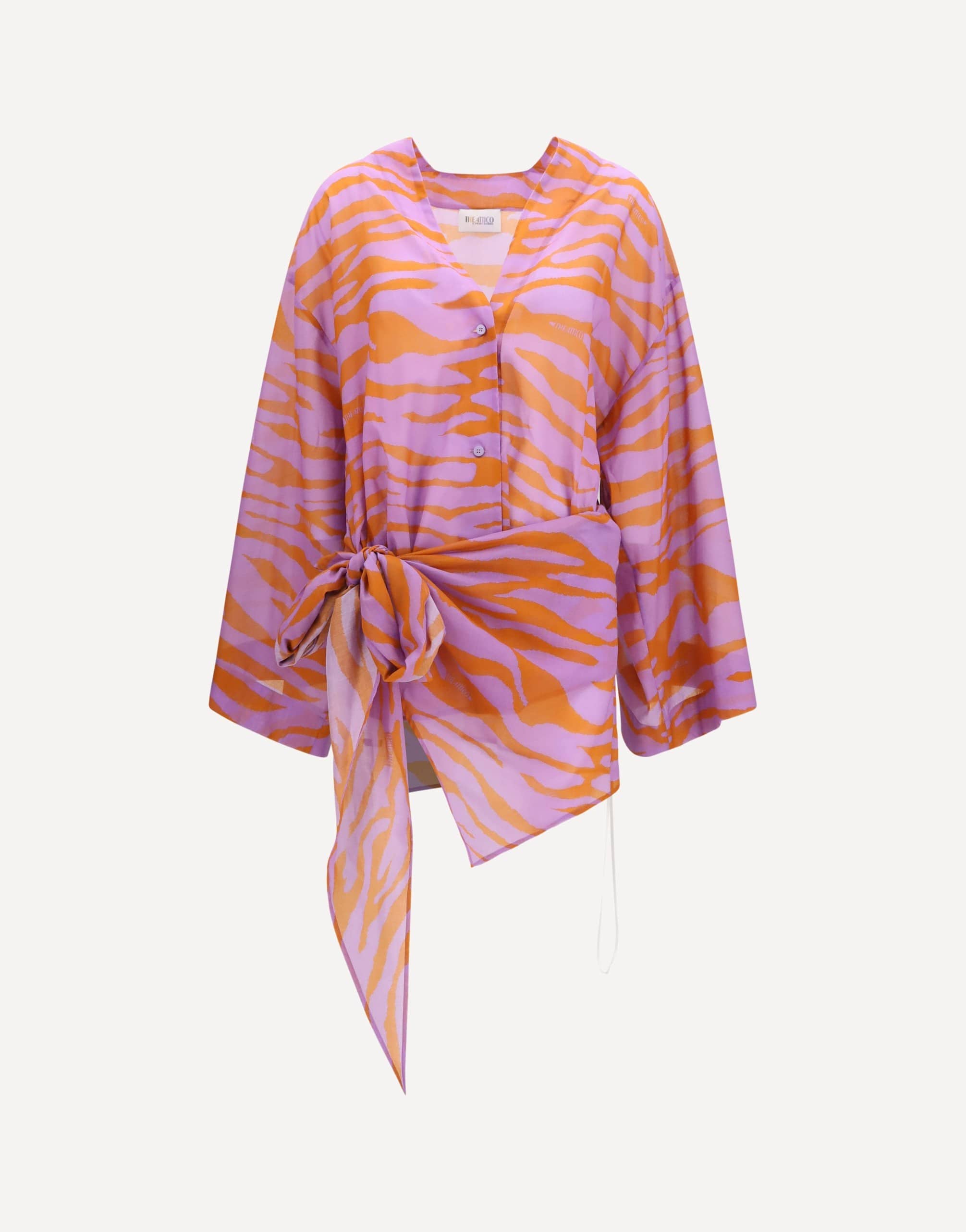 The Attico The Attico Mini Dress In Printed Muslin