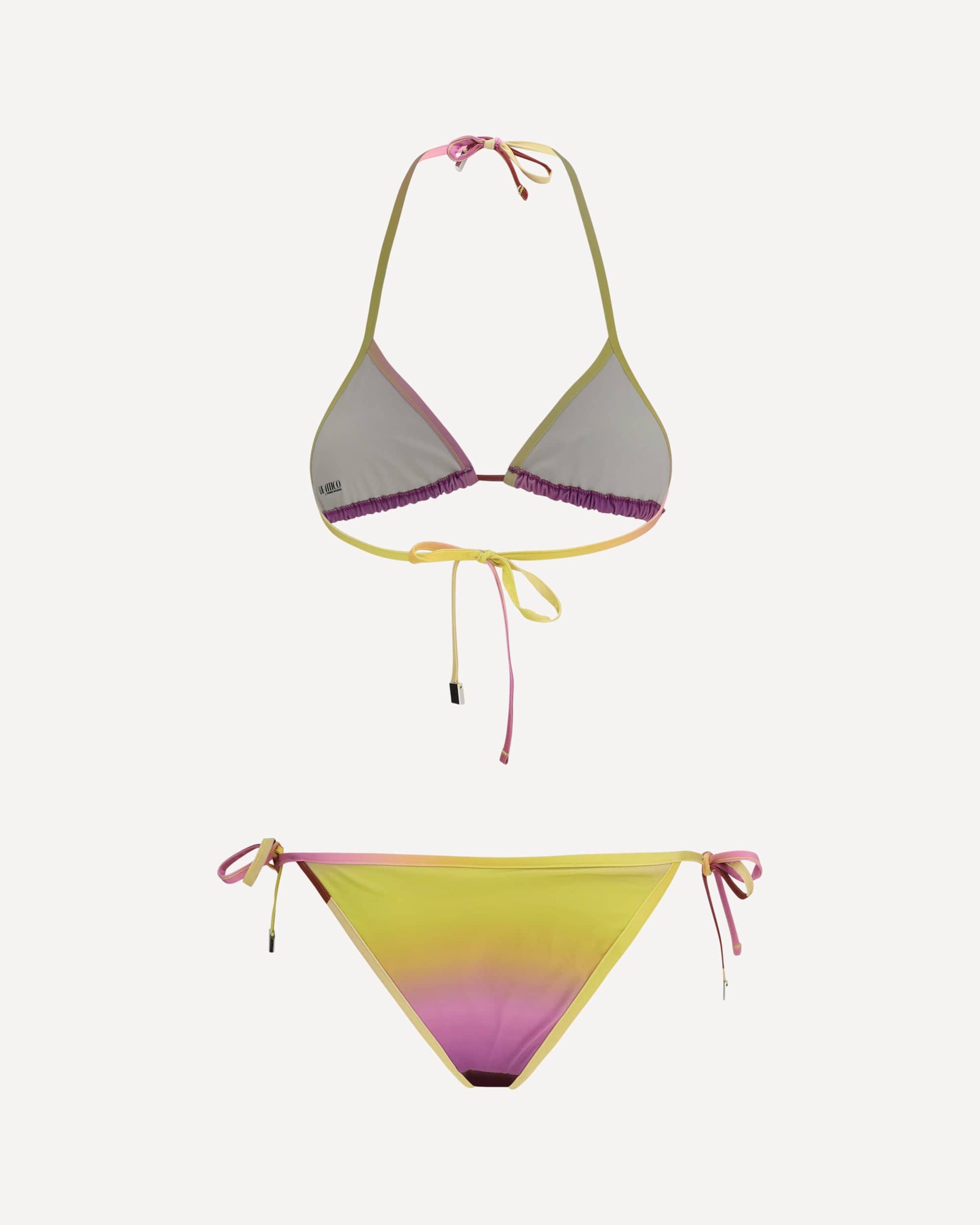 The Attico Bikini mit mehrfarbigem Sonnenuntergang-Print - alternate view