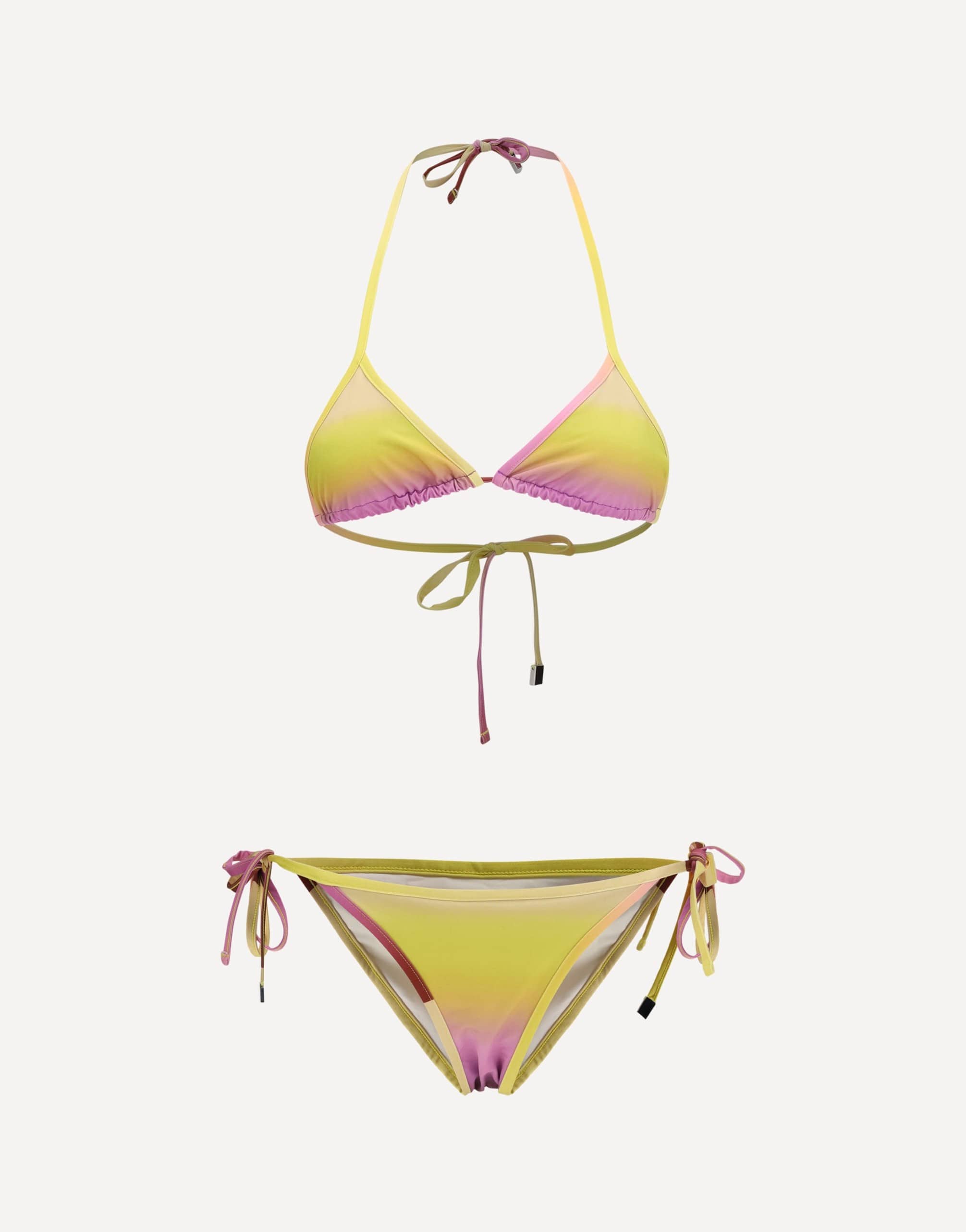 The Attico The Attico Multicolor Sunset Print Bikini