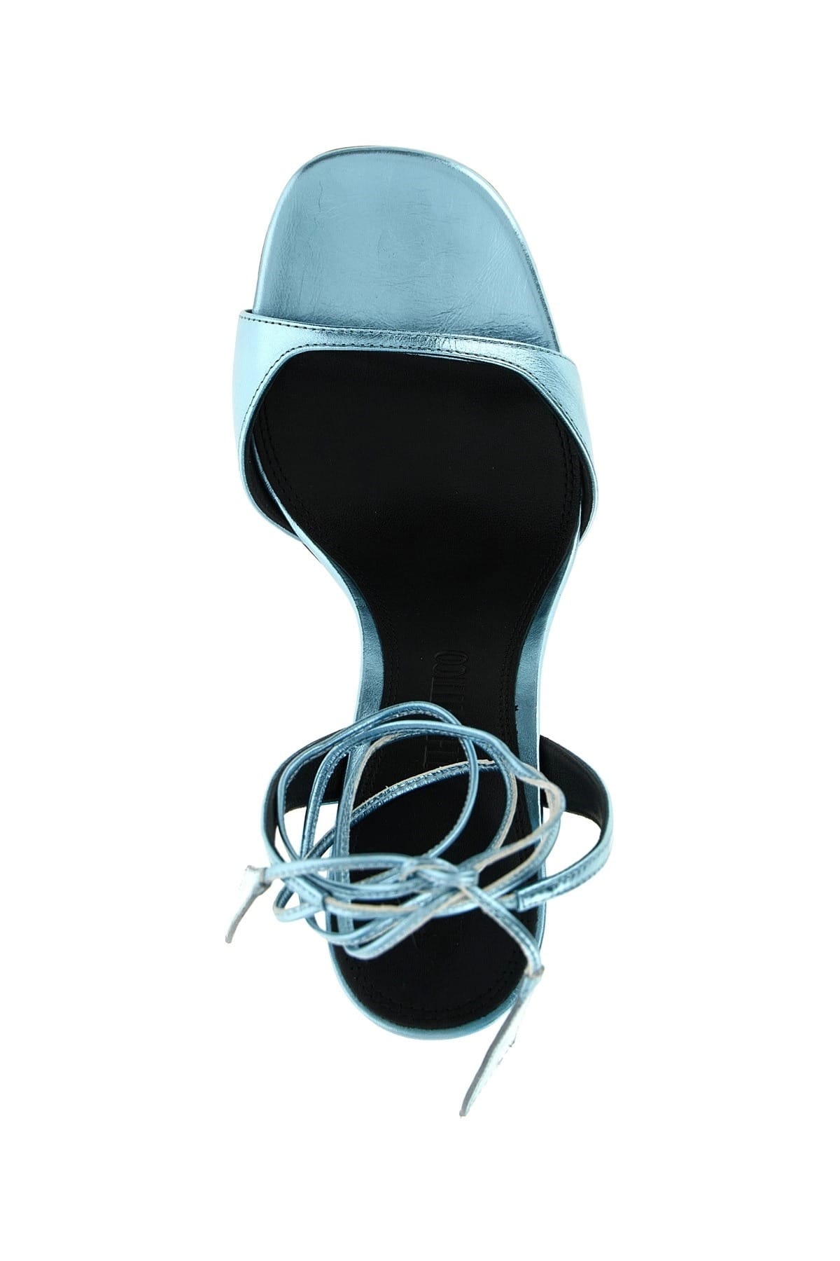 The Attico The Attico Ora Laminated Leather Sandals