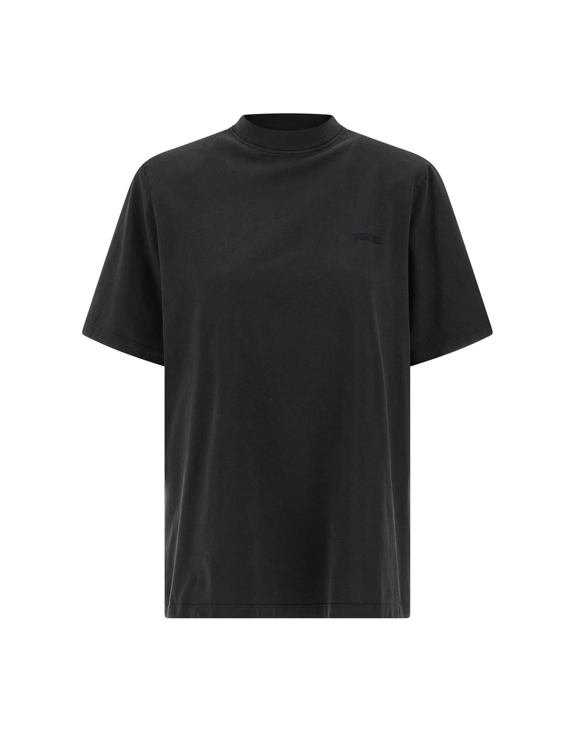 The Attico The Attico Padded Shoulder Cotton T-Shirt