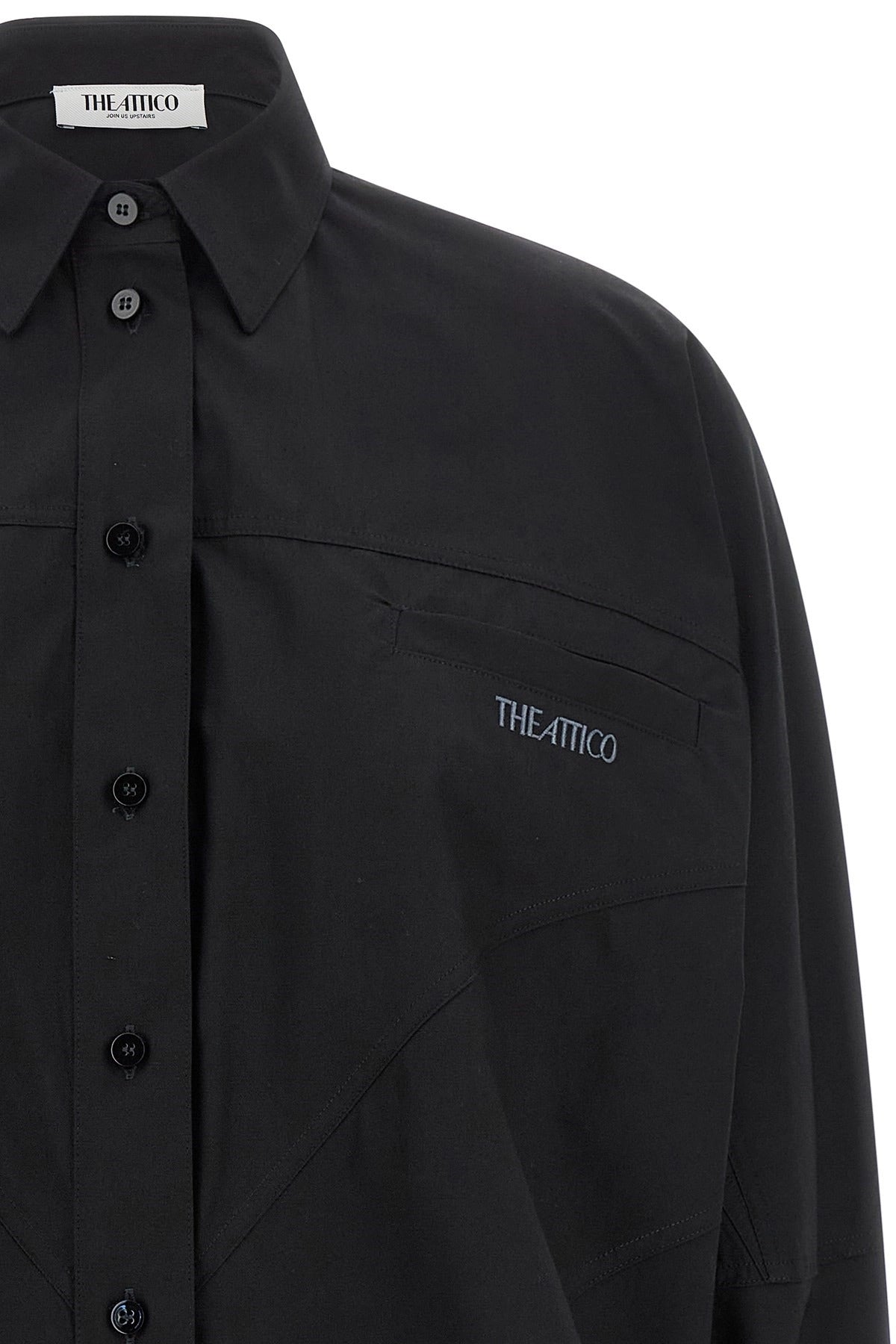 The Attico Hemd mit geformtem Saum