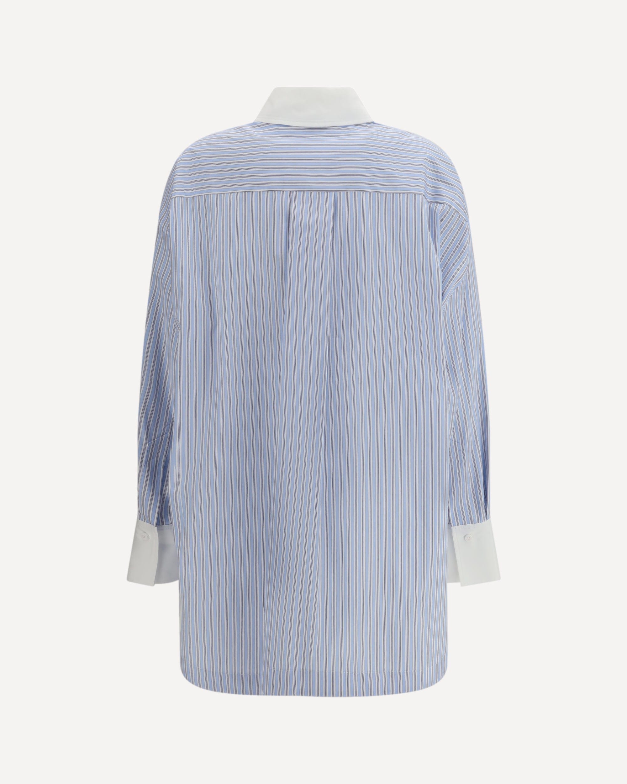 The Attico Striped Cut-Out Long Sleeve Shirt - alternate view