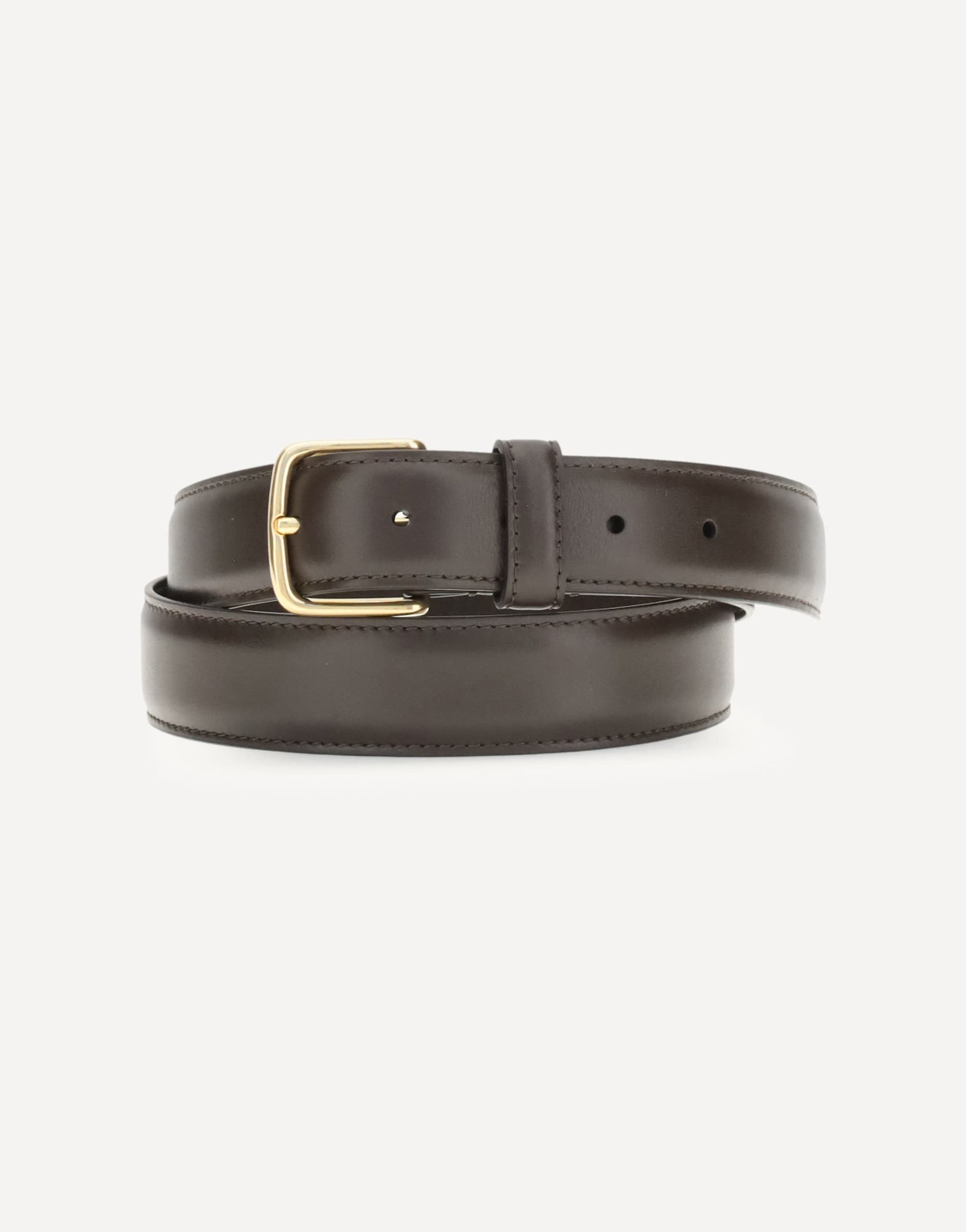 The Row Classic Leather Belt With Metal Buckle