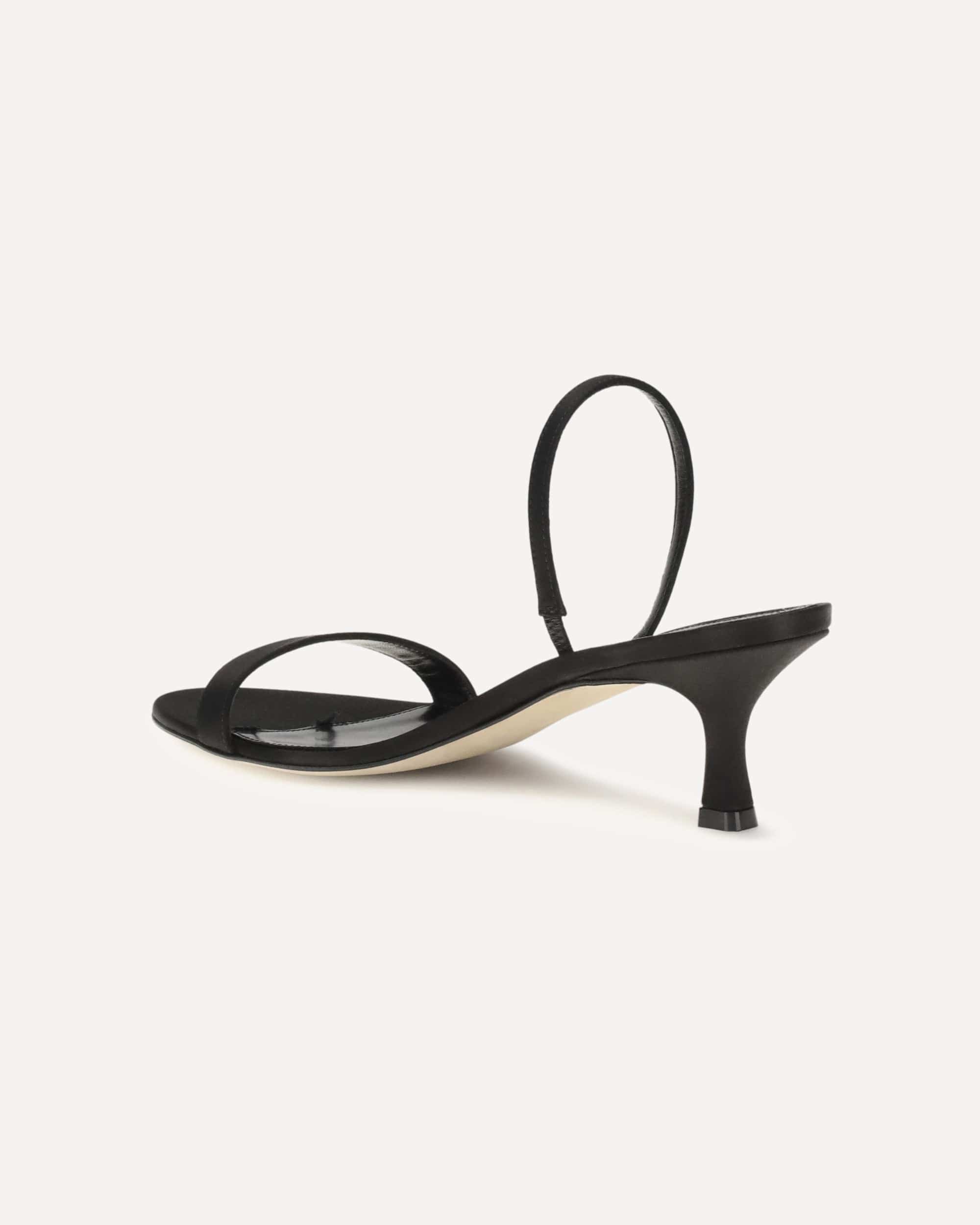 The Row The Row Ella Satin Slingback Sandals