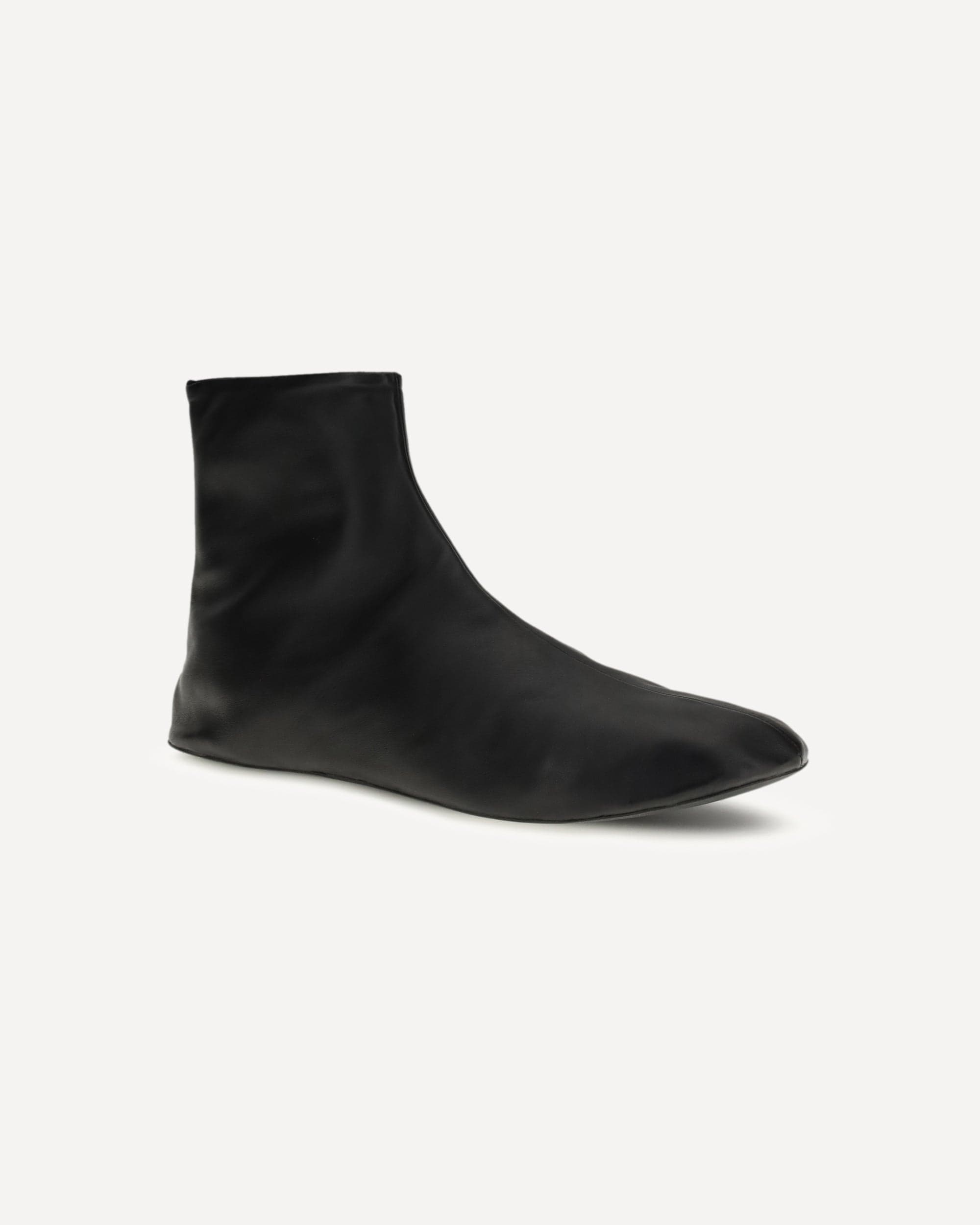 Stivaletti alla caviglia in pelle foderati in shearling - alternate view