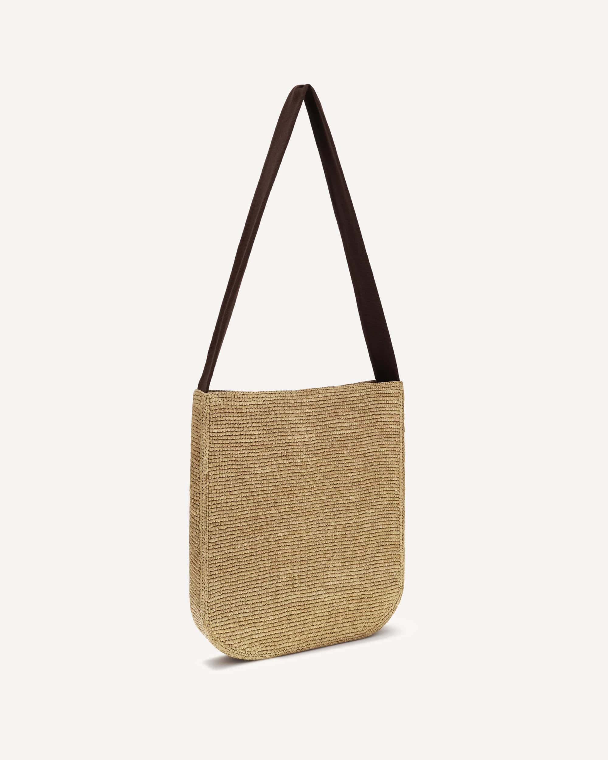 The Row Lori Shoulder Bag Raffia Crocheted