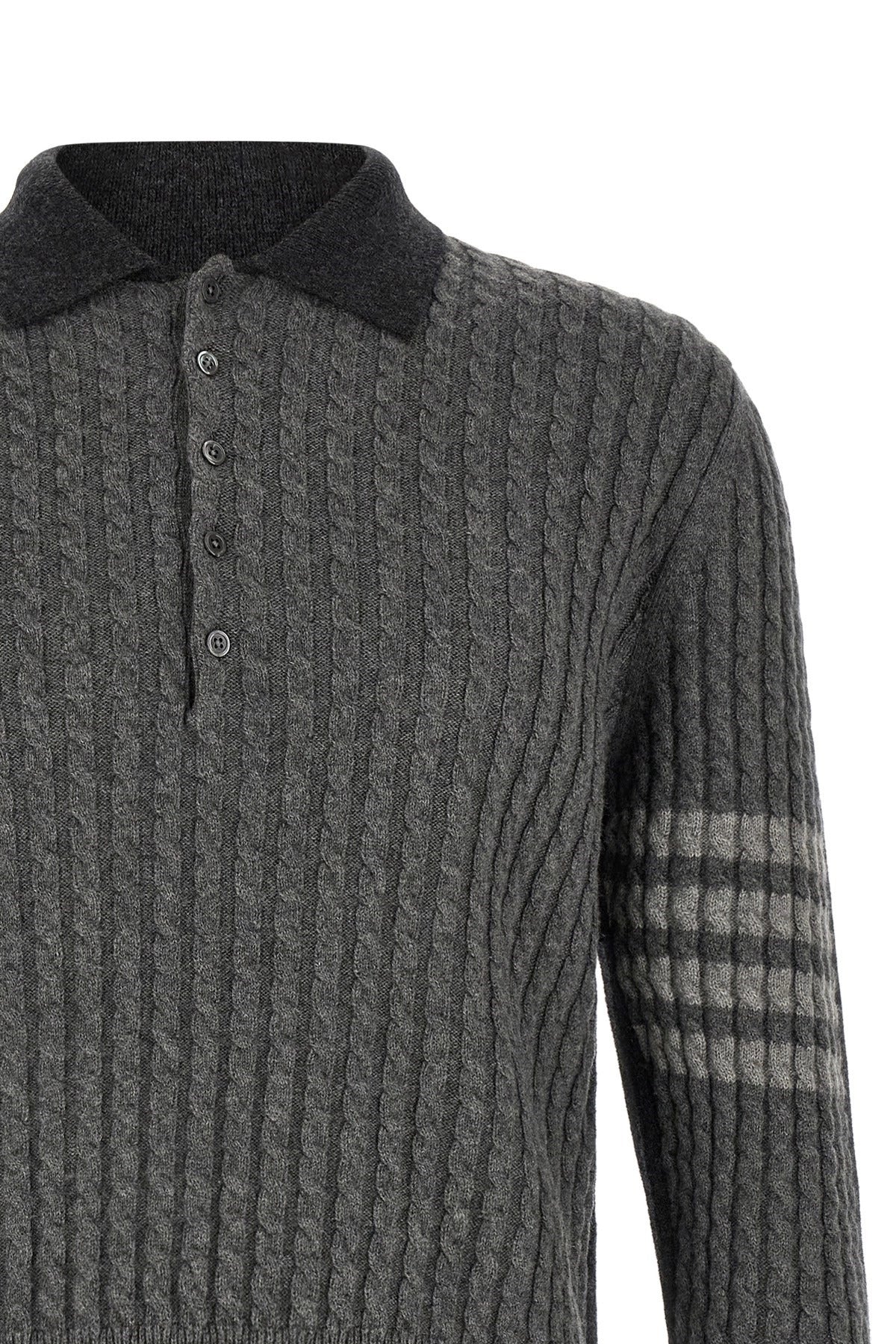 Thom Browne 2-in-1 trompe-l'oeil poloshirt