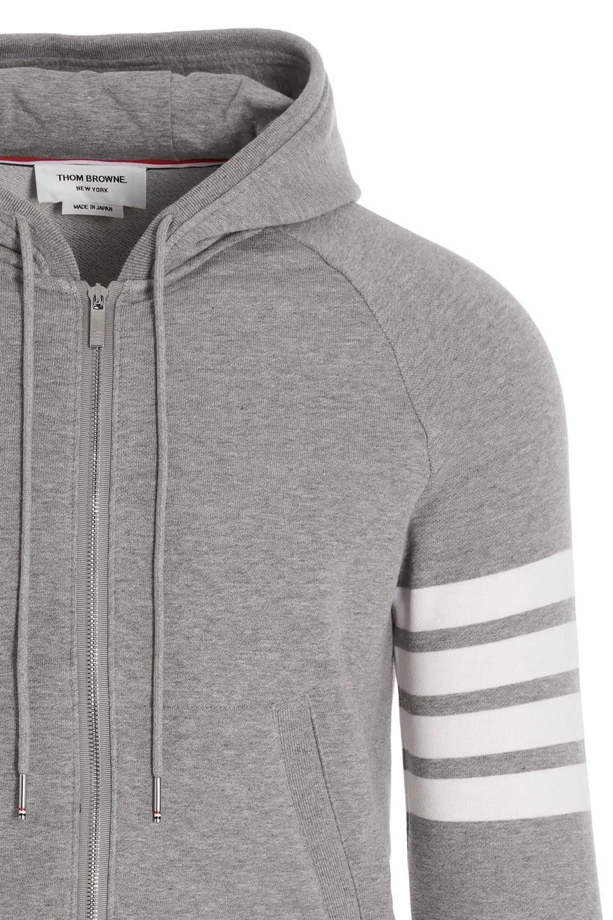 Thom Browne Thom Browne 4 Bar Cotton Hoodie