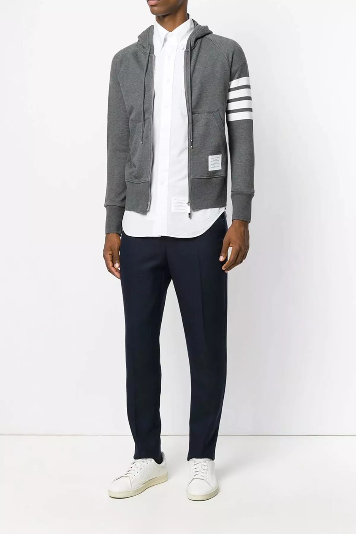 Thom Browne 4 Bar Cotton Hoodie - alternate view