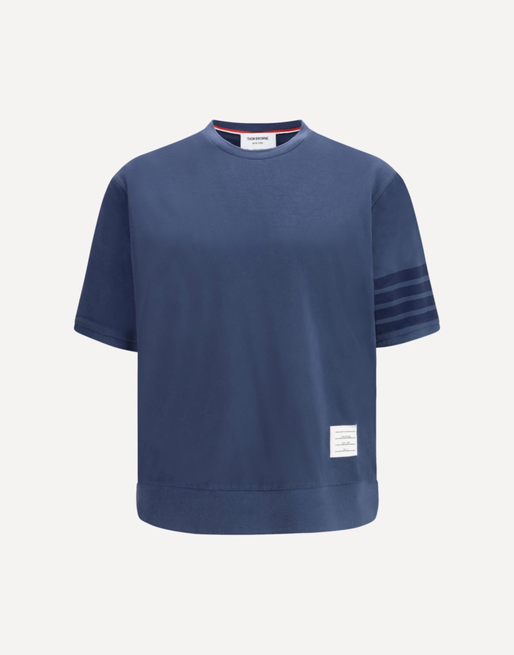 Thom Browne 4-Bar Cotton Jersey T-Shirt