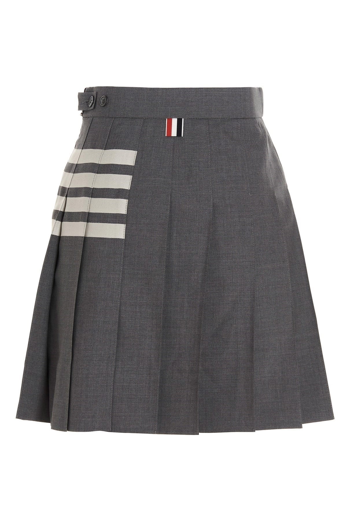 Thom Browne Thom Browne 4 Bar Wool Skirt