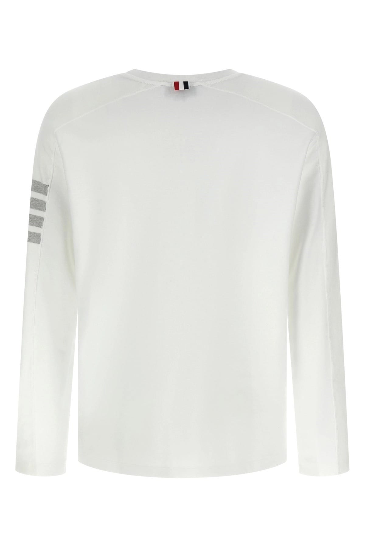 Thom Browne Thom Browne 4BAR Cotton Crewneck T-Shirt
