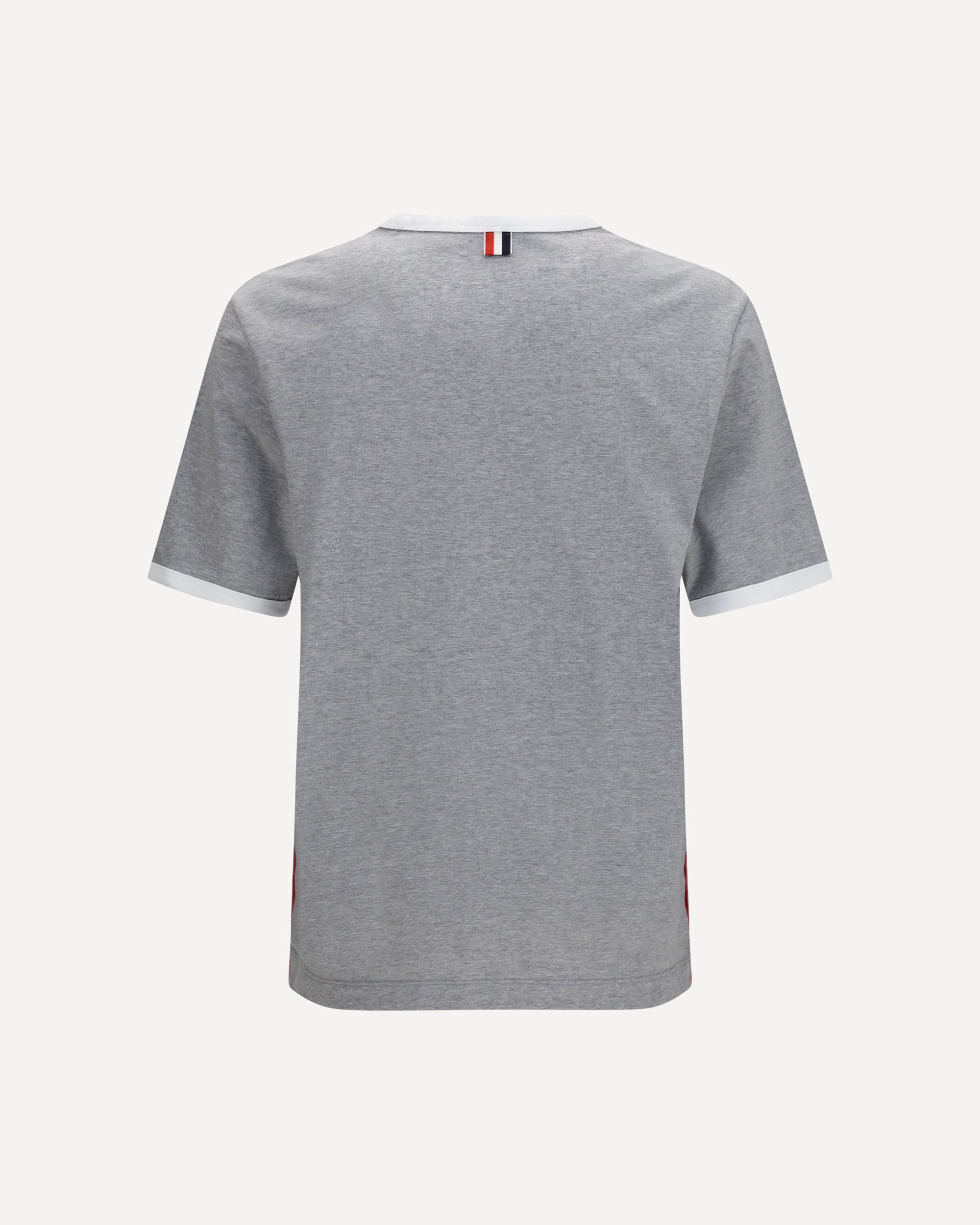 Thom Browne Contrast-Trim Crew Neck T-Shirt - alternate view