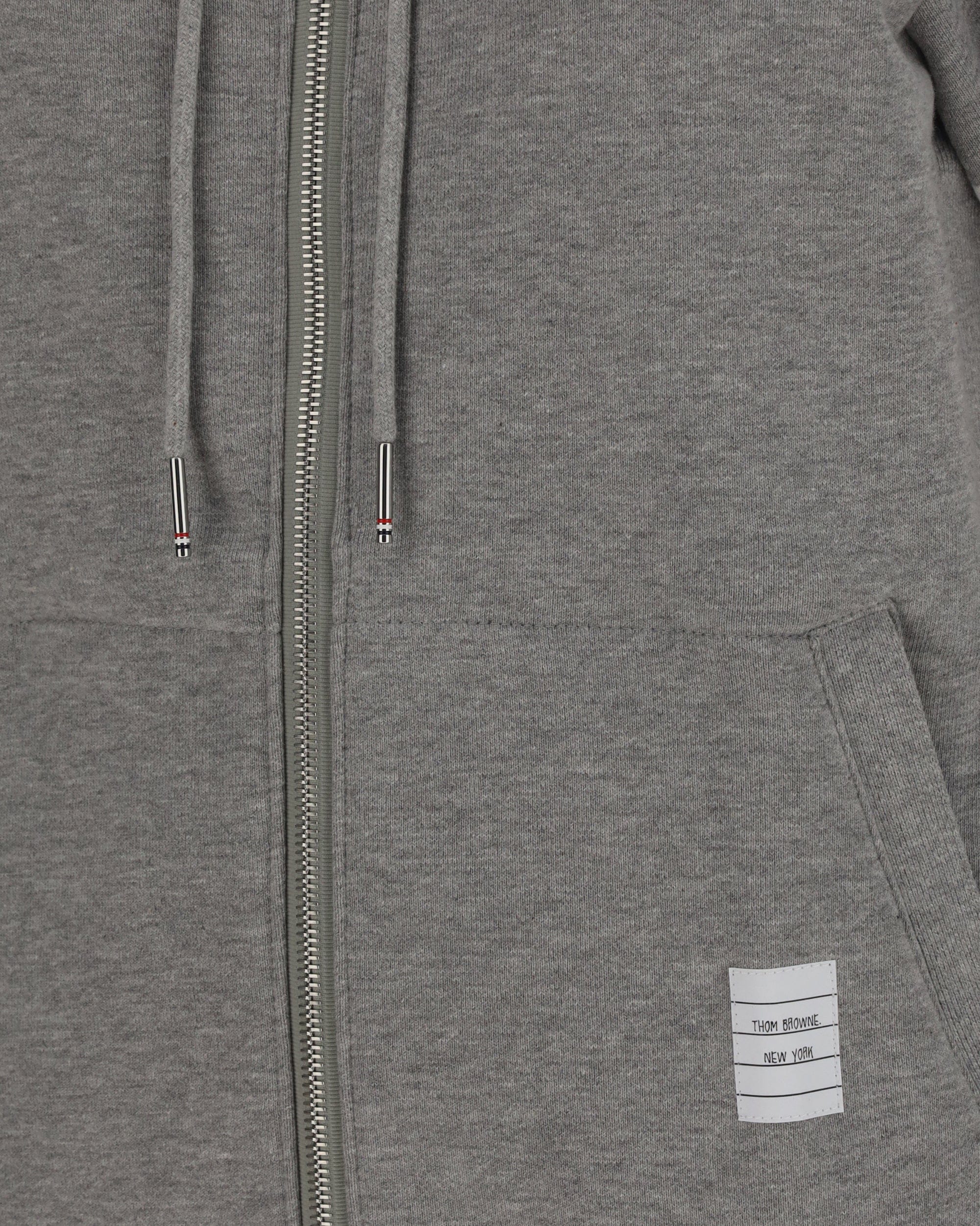 Thom Browne Cotton Hoodie With Striped Sleeve Patch
