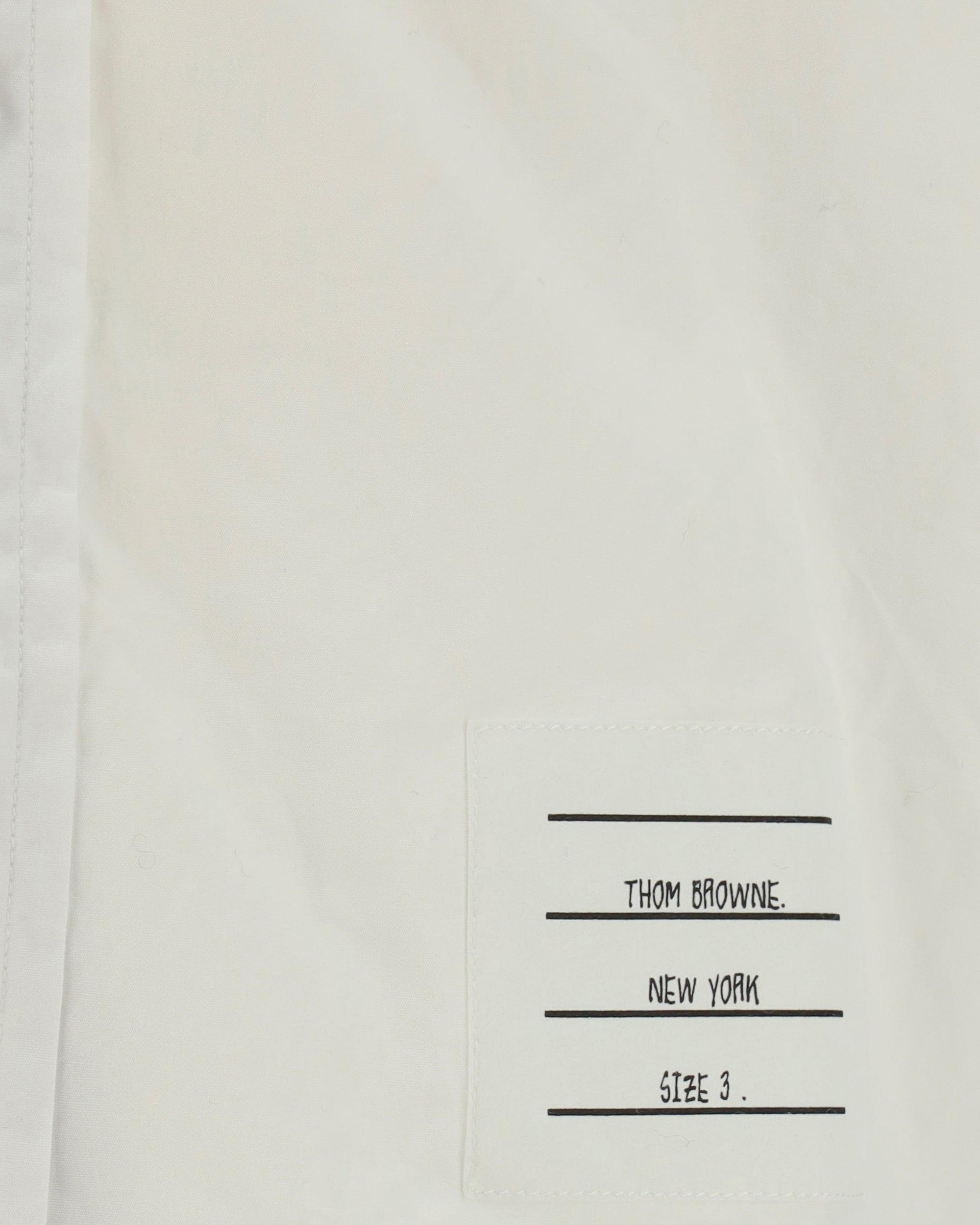 Thom Browne Cotton Shirt With Brand Signature Patch