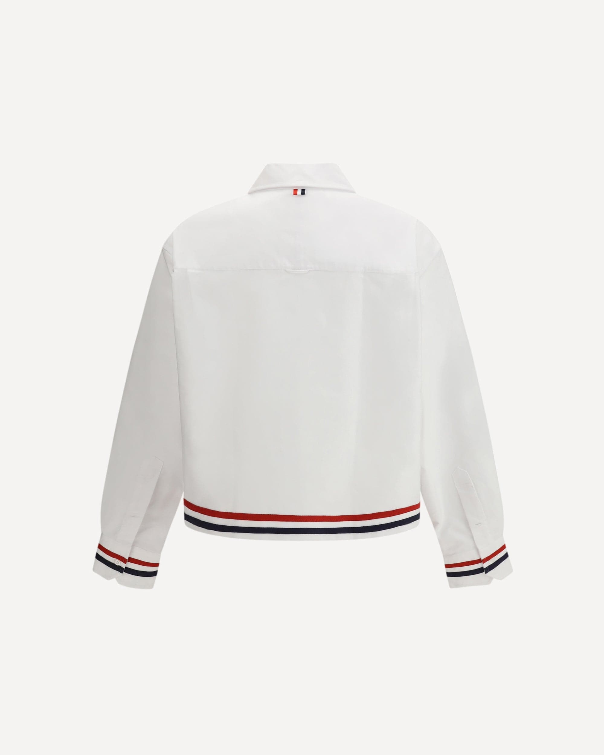 Thom Browne Cotton Shirt With Rugby Fit And Asymmetrical Hem - alternate view