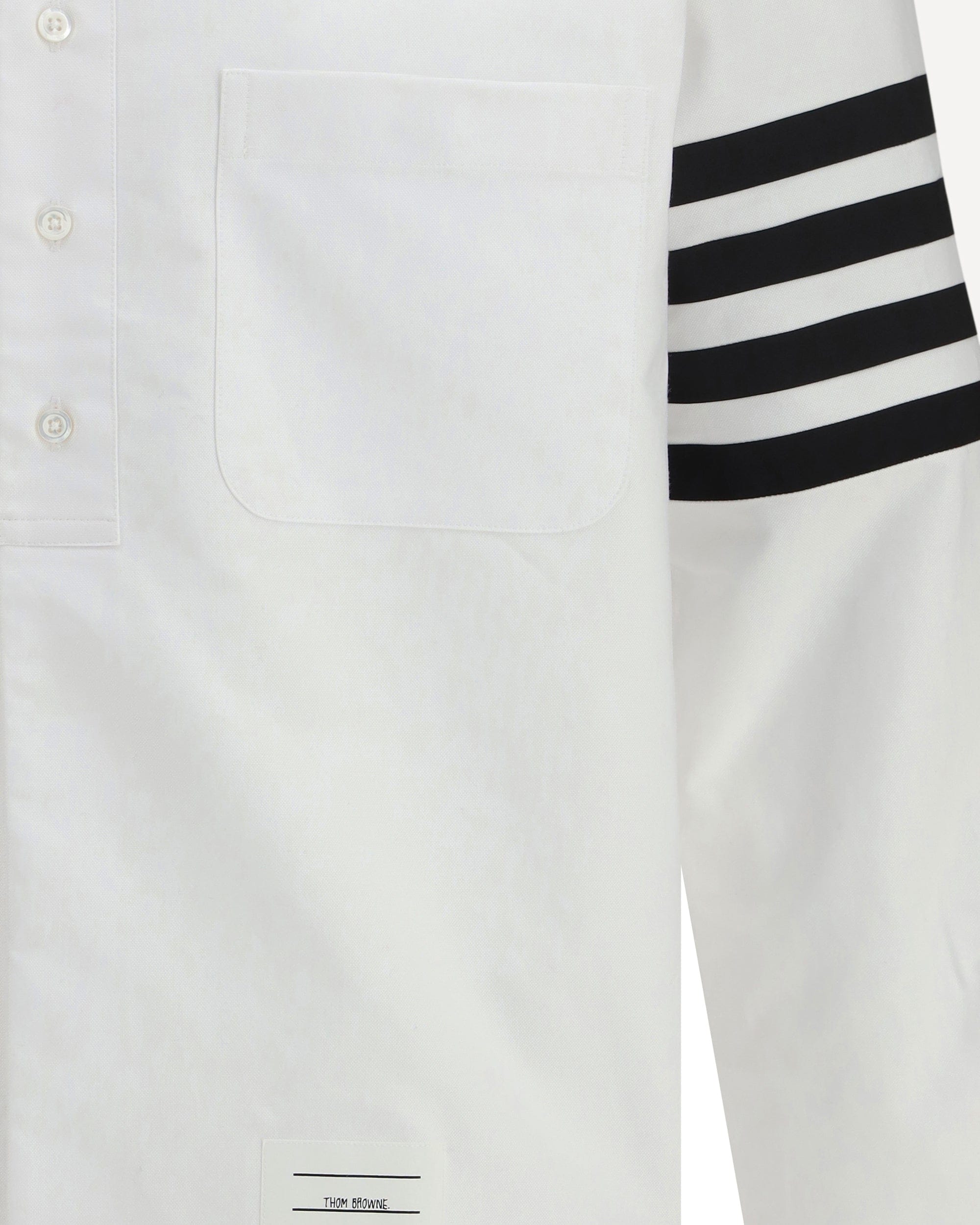 Thom Browne Thom Browne Cotton Shirt With Sleeve Bands