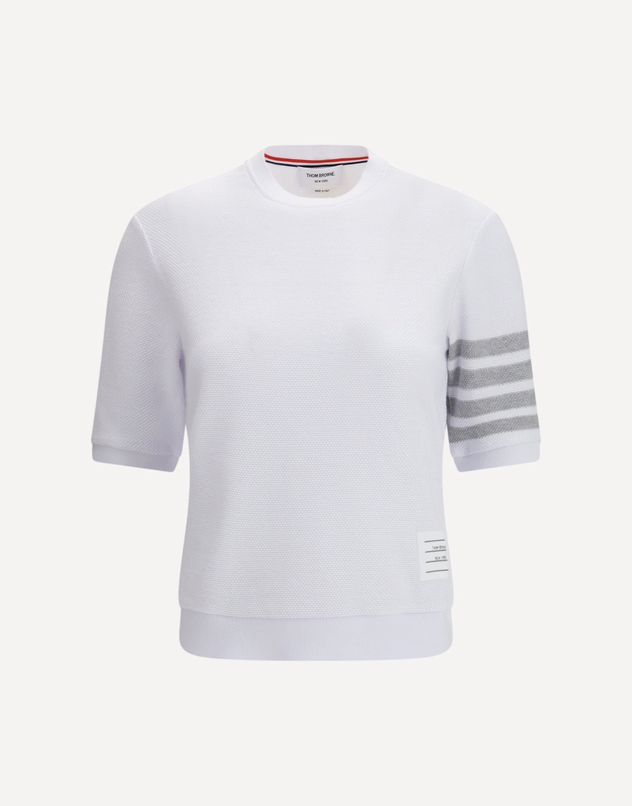 Thom Browne Cotton T‑shirt With 4‑bar Detail