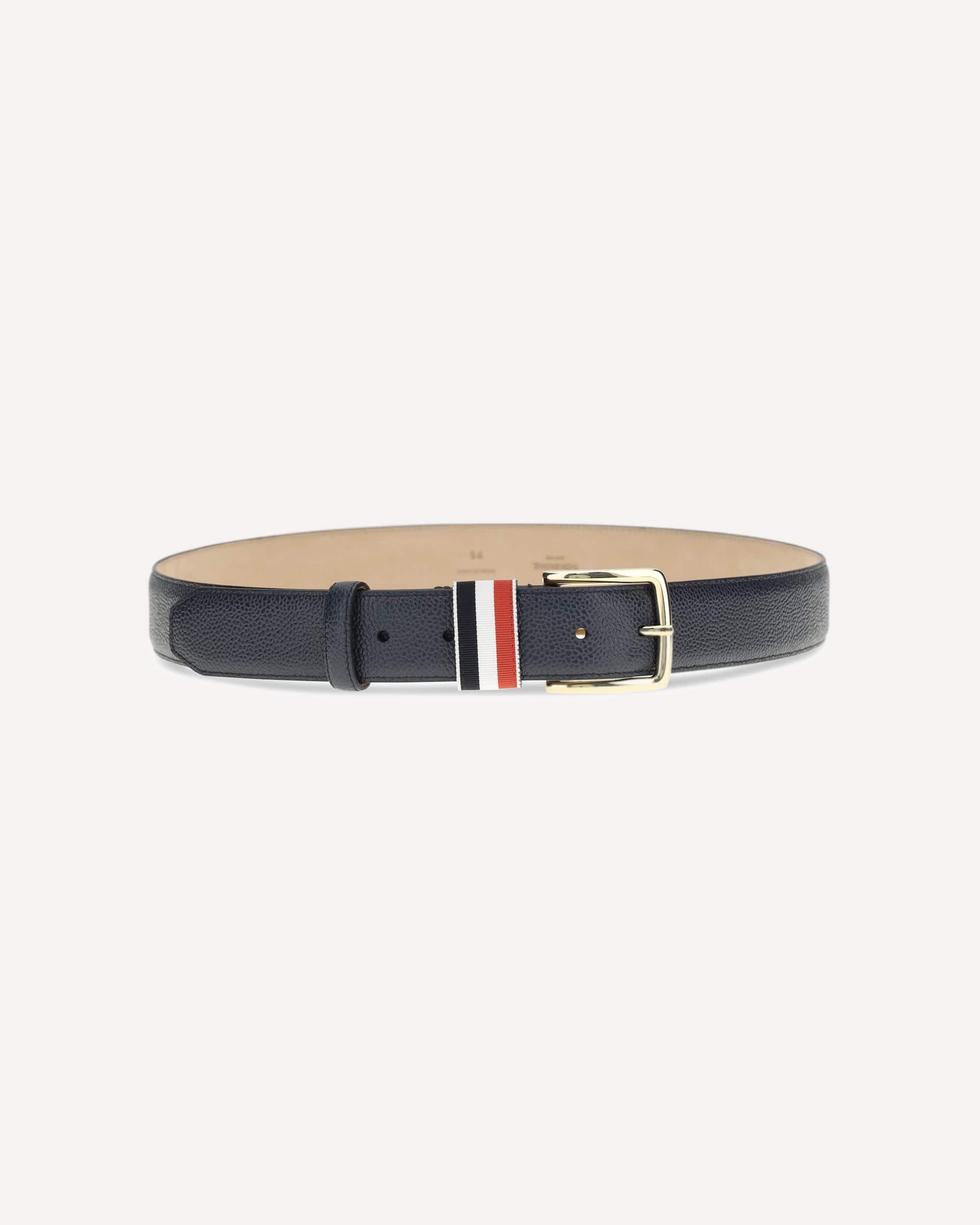 Thom Browne Hammered Leather Belt