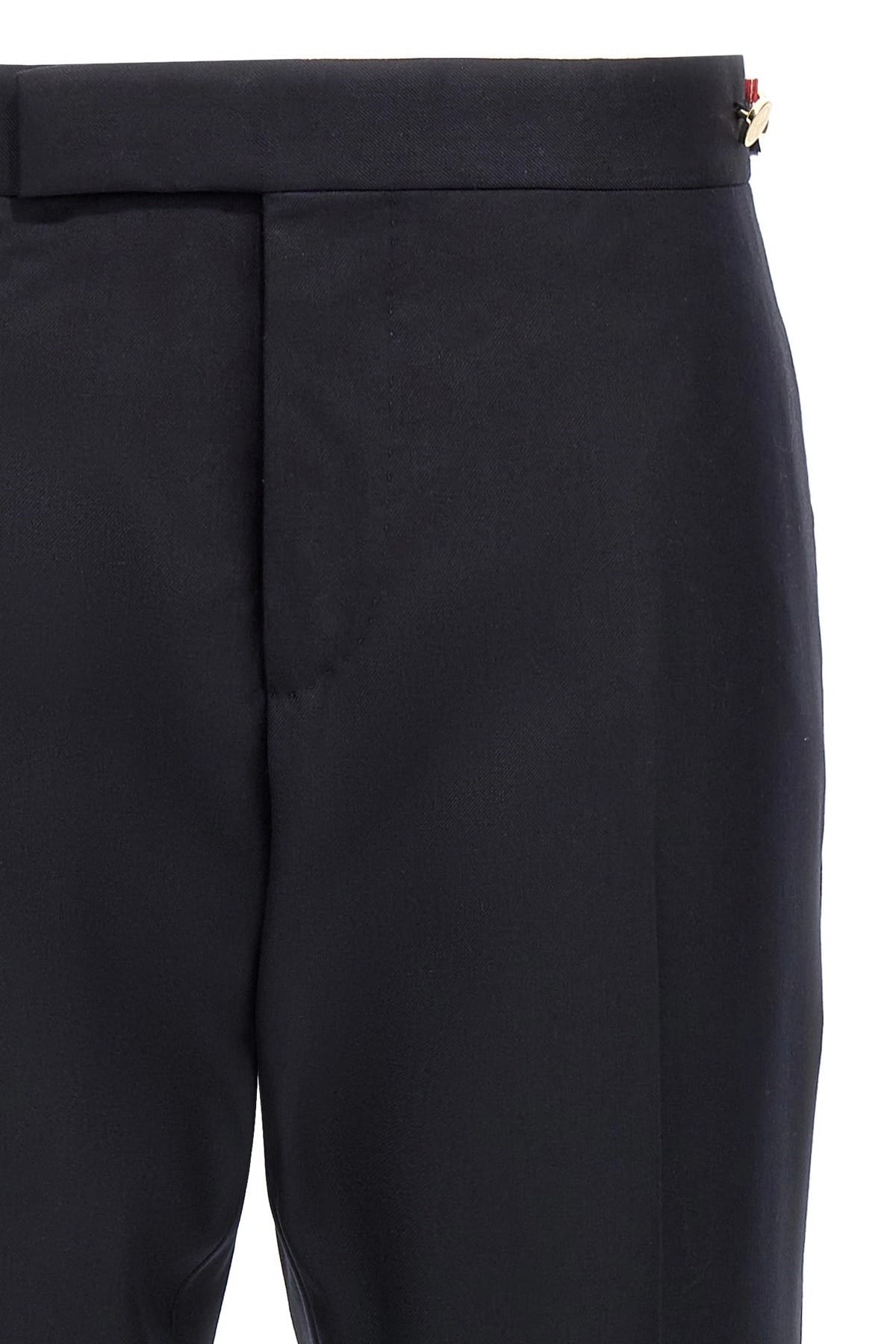 Thom Browne Thom Browne Low Rise Wool Twill Pants