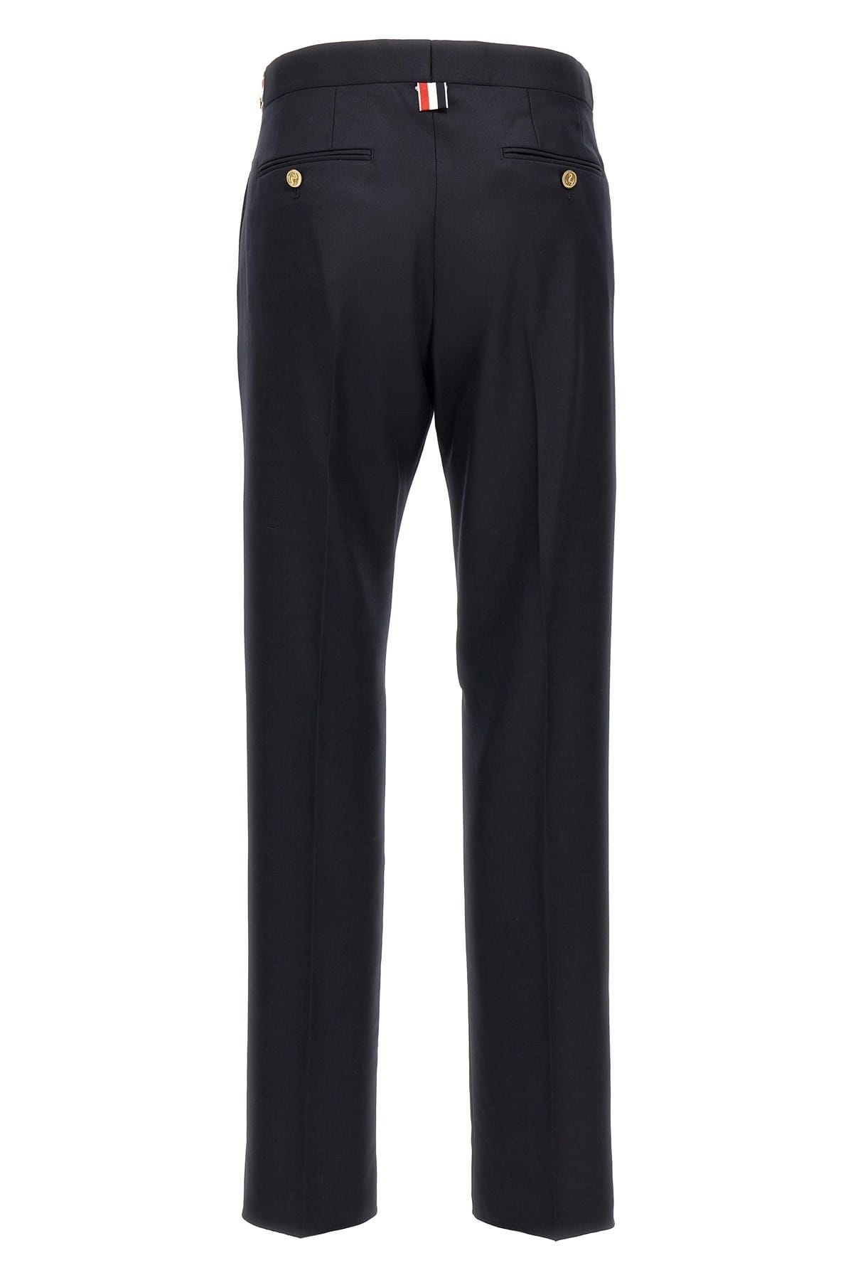 Thom Browne Thom Browne Low Rise Wool Twill Pants