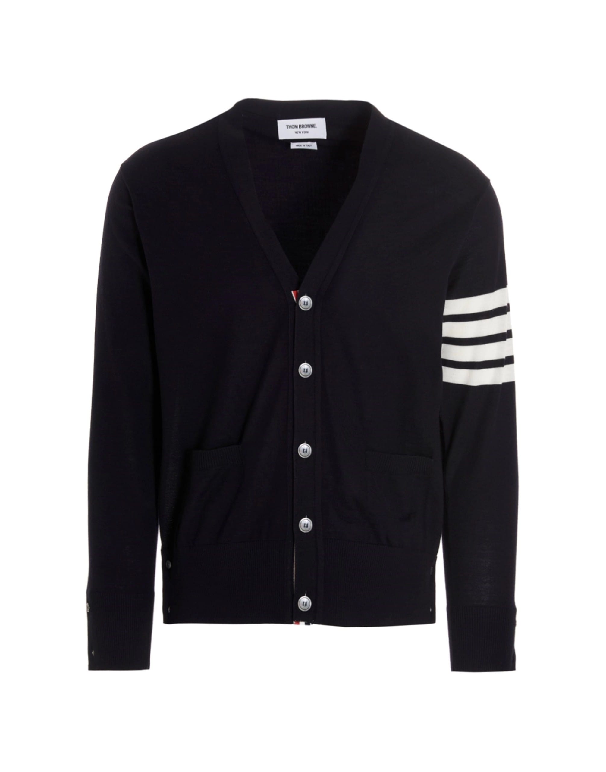 Thom Browne Thom Browne Merino Wool 4-Bar Cardigan