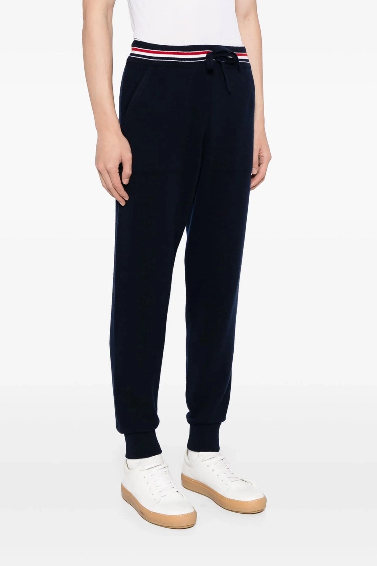Thom Browne Pantaloni jogger in cashmere RWB - alternate view