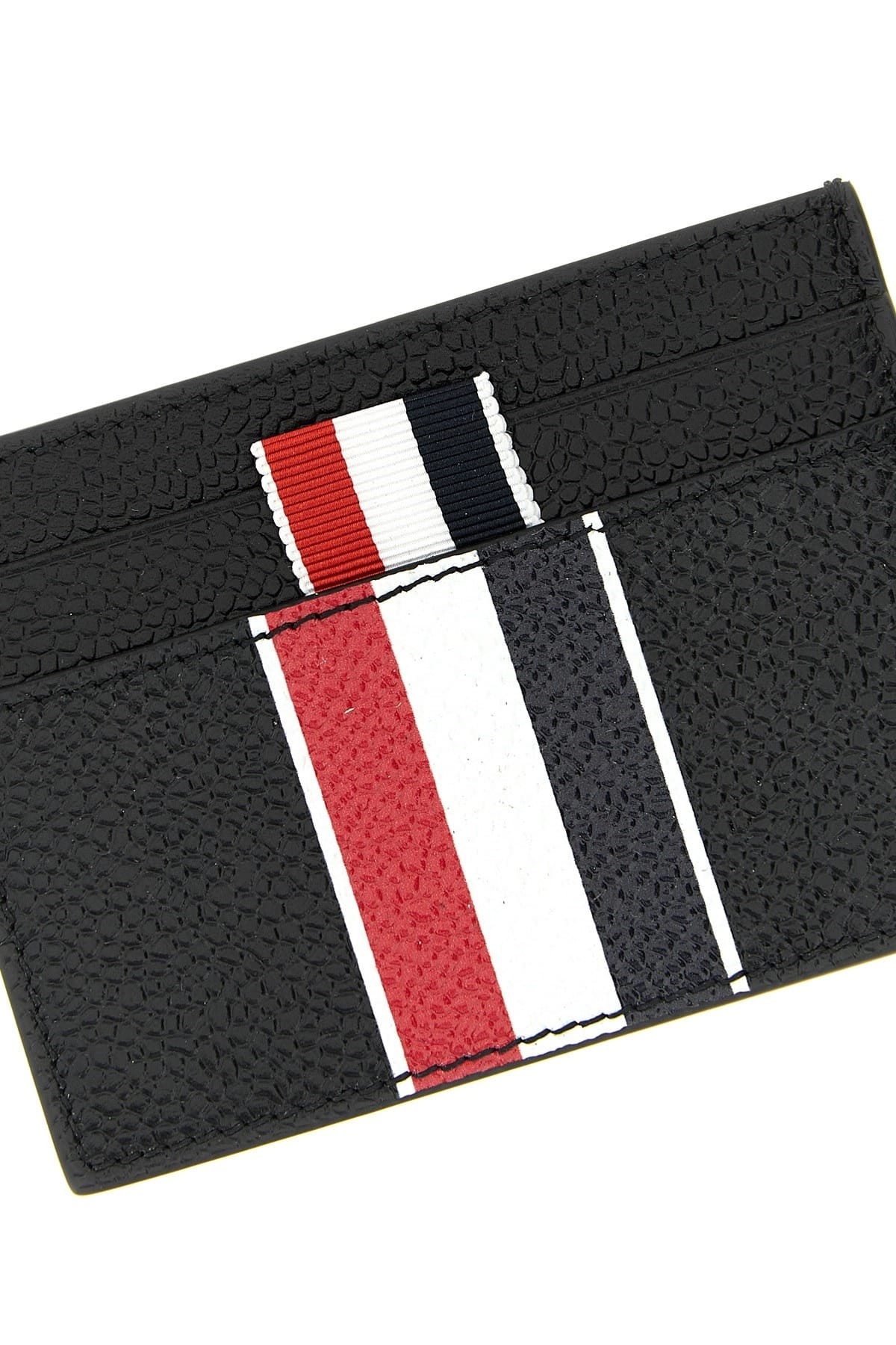 Thom Browne Thom Browne Rwb Leather Card Holder
